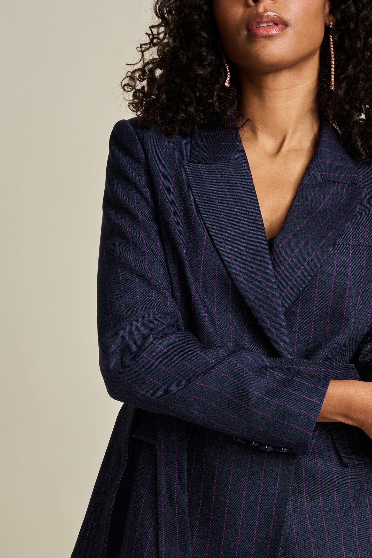 BLAZER - STRIPED MIDNIGHT BLUE 7