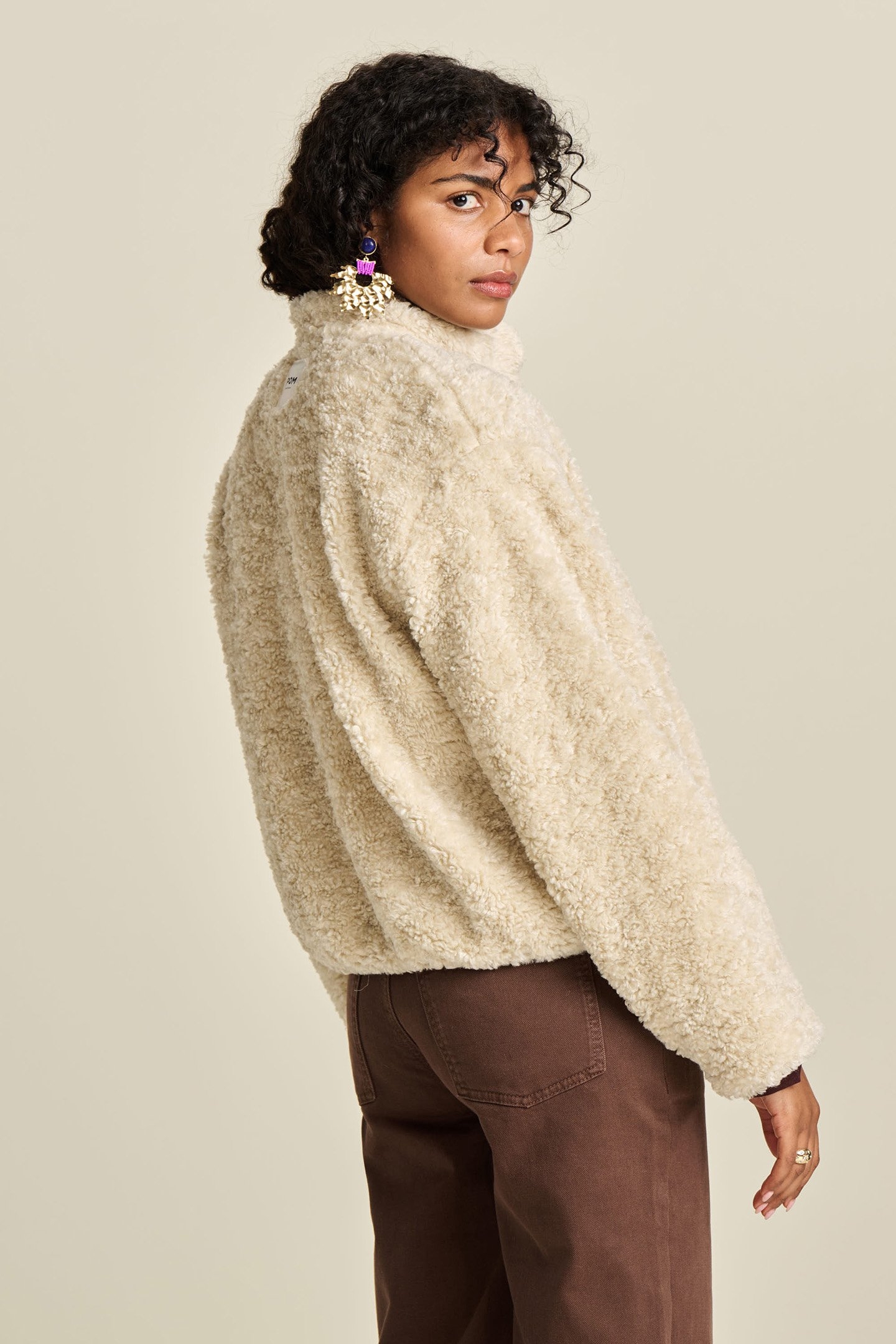 JACKET - TEDDY ECRU 4