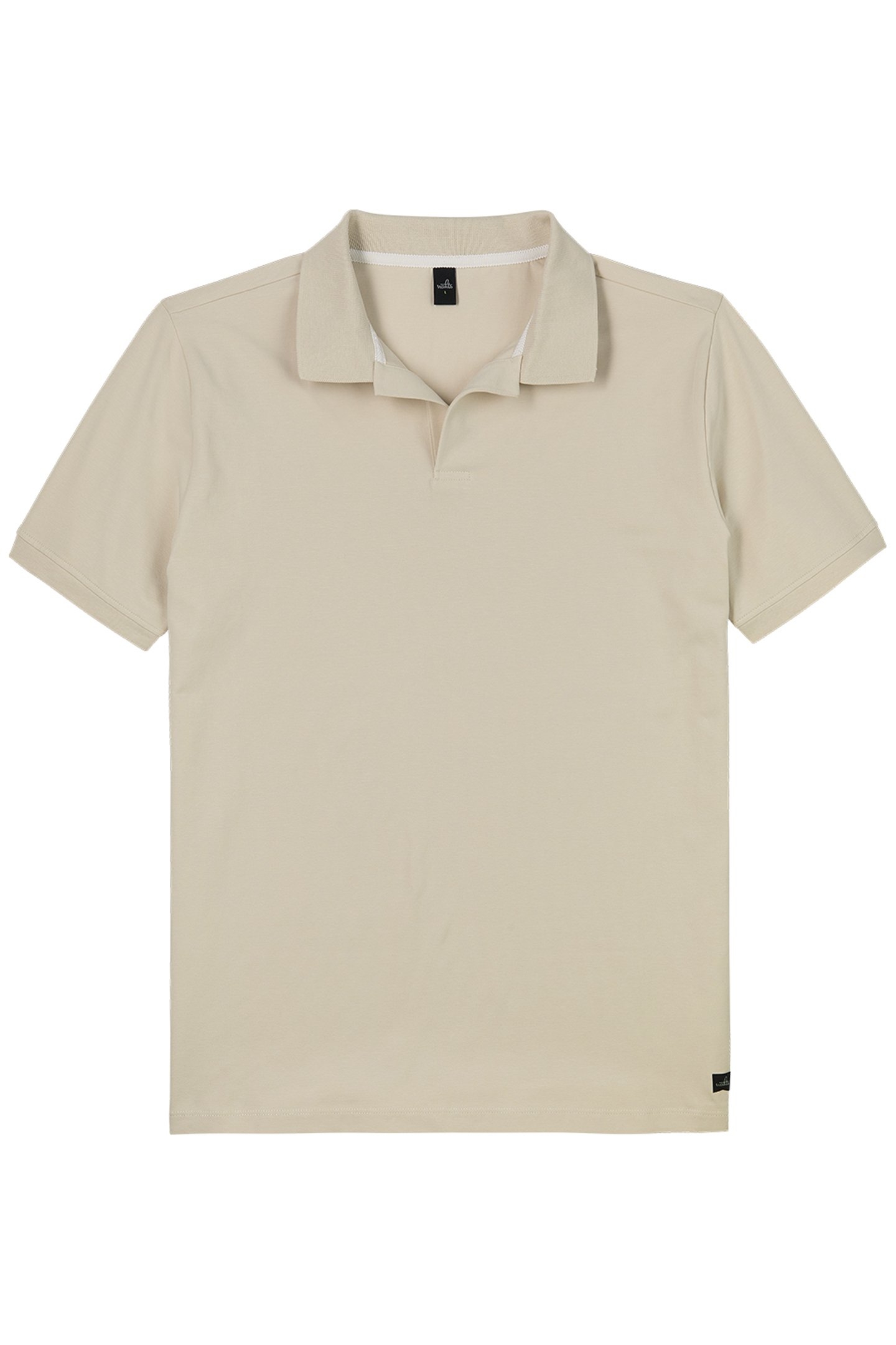 HASTINGS | STRETCH JERSEY POLO WHITE SAND 2