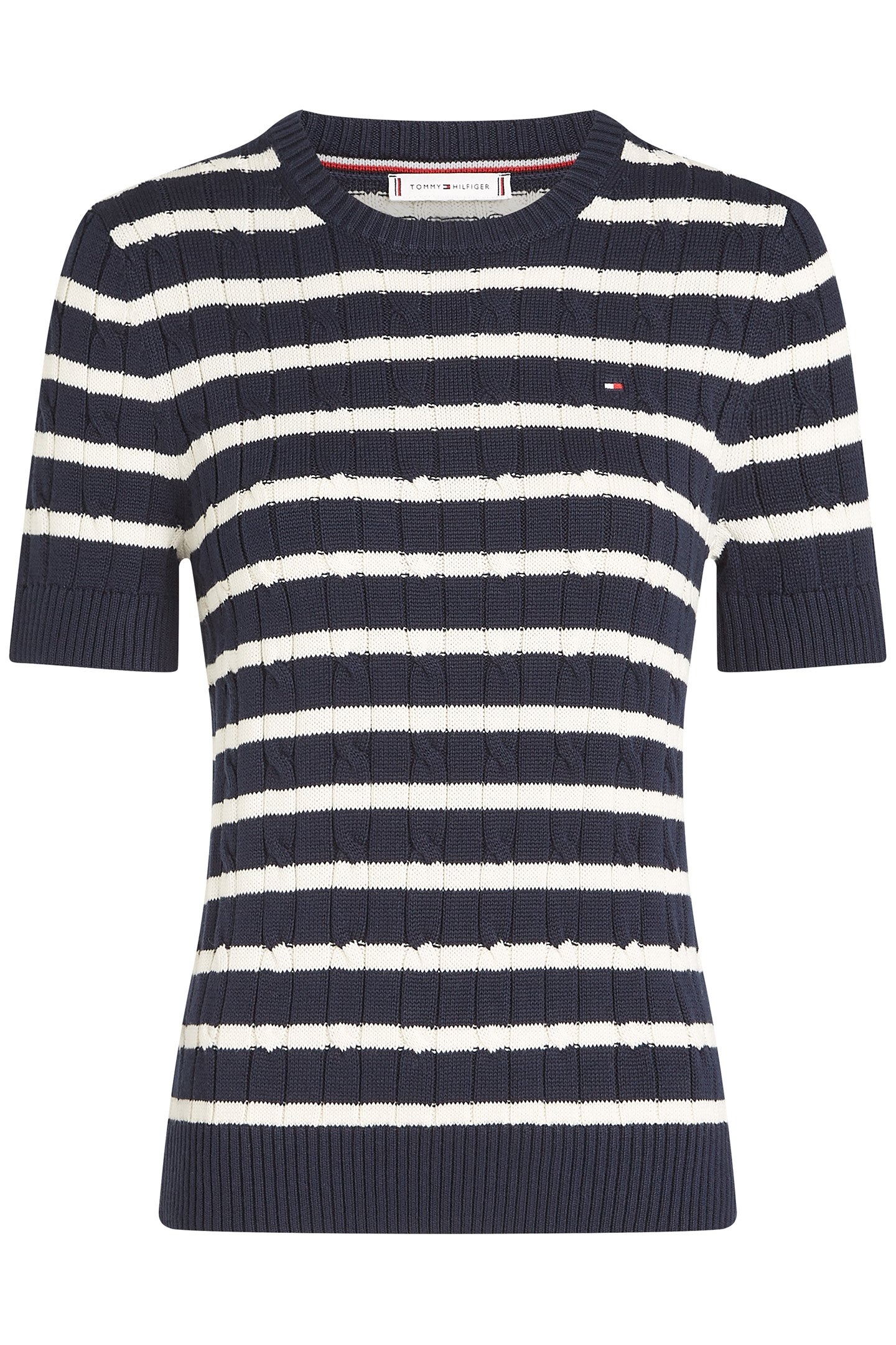 SHORT SLEEVED PULLOVER, REGULAR FIT, DARK NIGHT NAVY BLUE 4