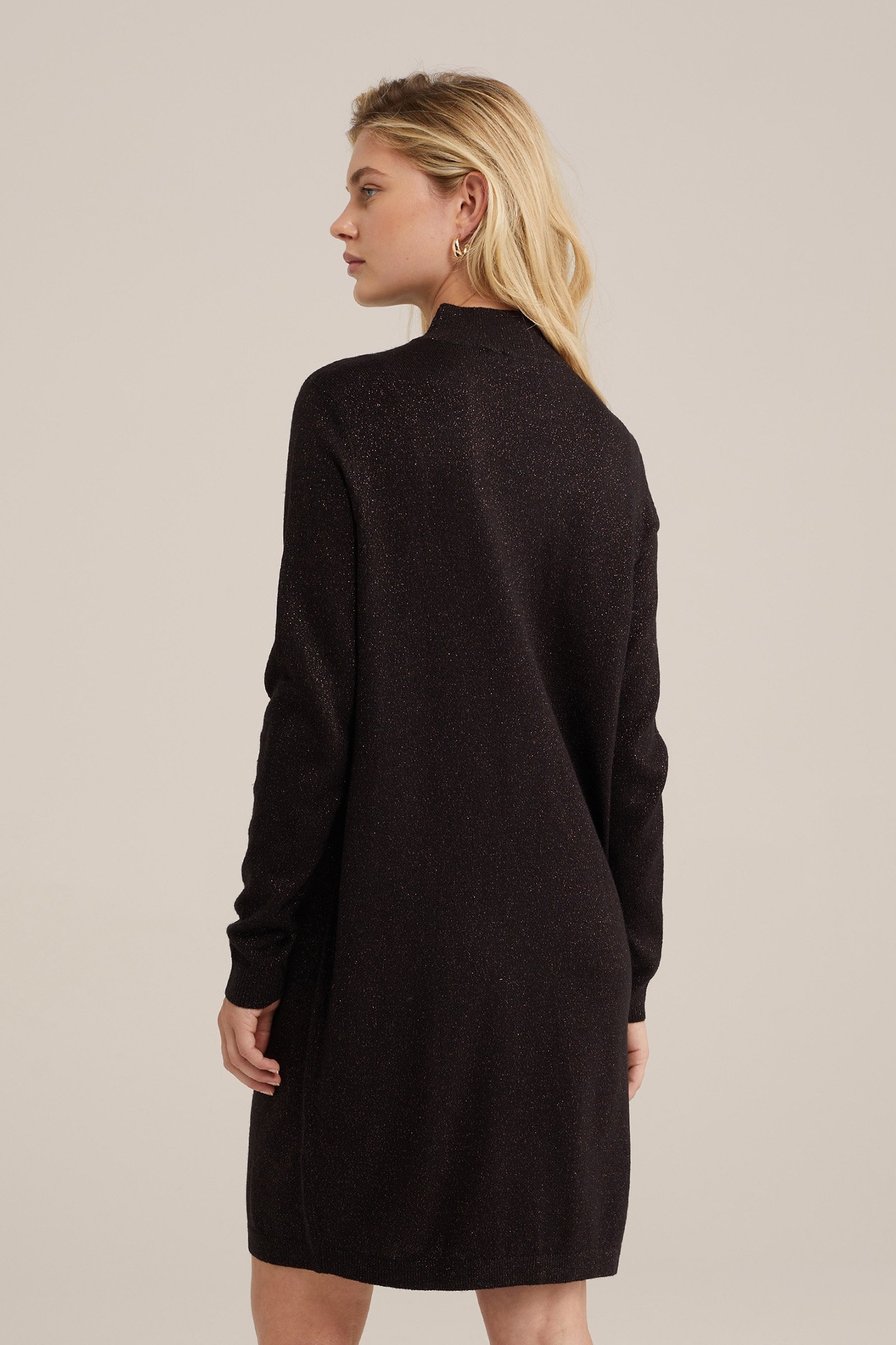 DRESS MID LENGTH BLACK 2