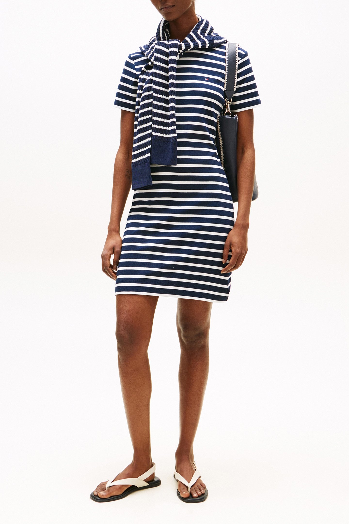 CODY SLIM FIT JERSEY DRESS SHORT BRETON/NAVY/BLUE 2