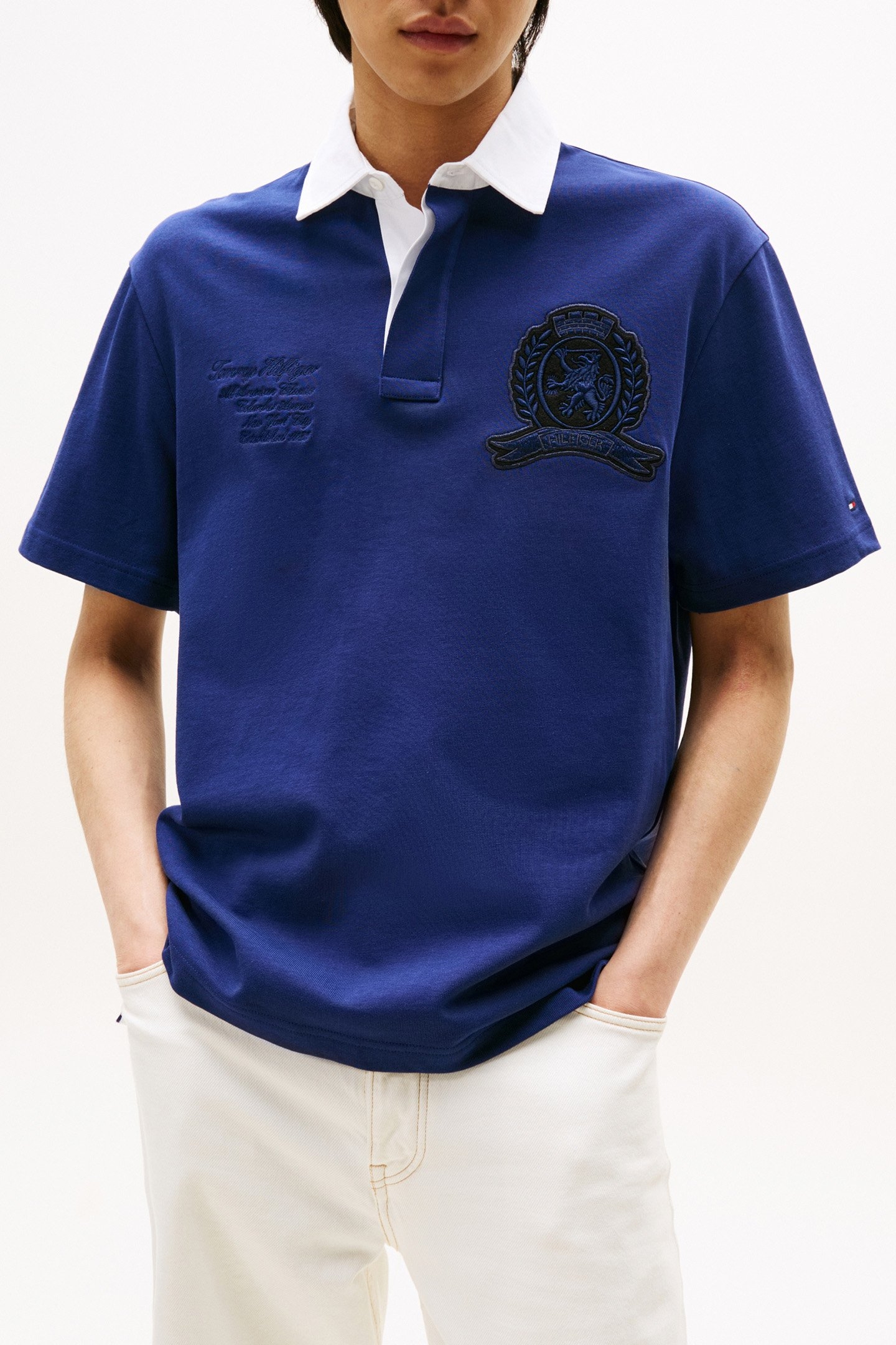 S/S RUGBY CLASSIC PREPPY NAVY 1