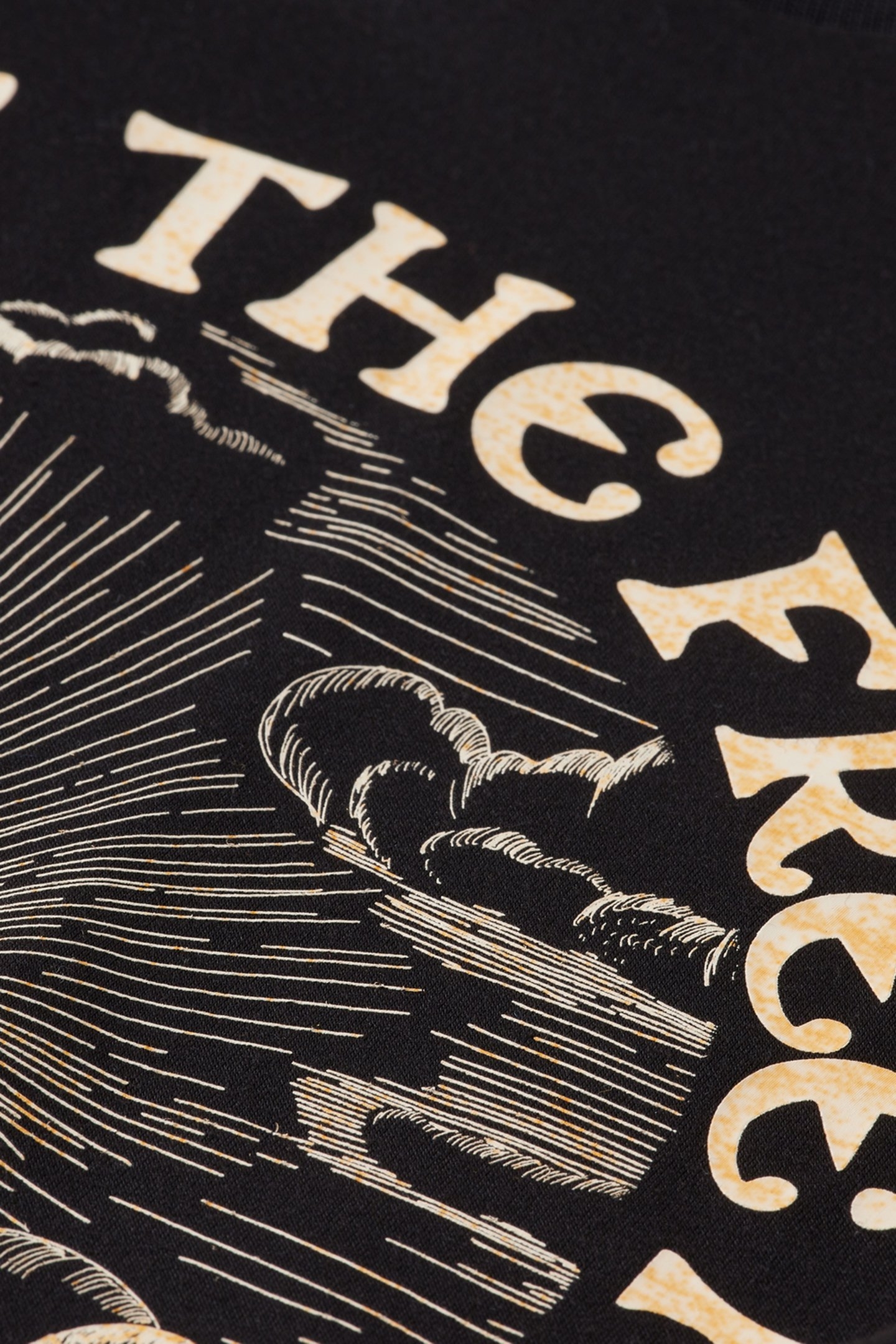 CHEST ARTWORK MODAL SWEATSHIRT WITH TWIST DETAIL EVENING BLA 7