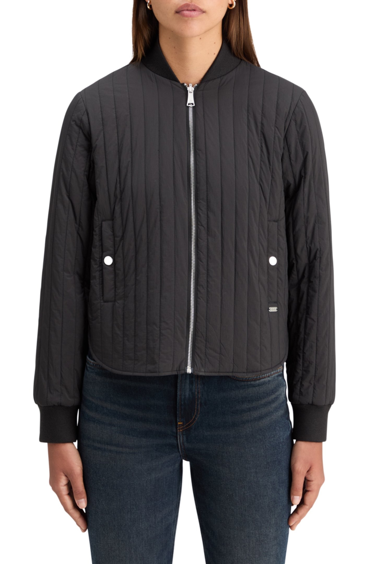 ELEVATED REVERSIBLE BOMBER EVENING BLACK 1