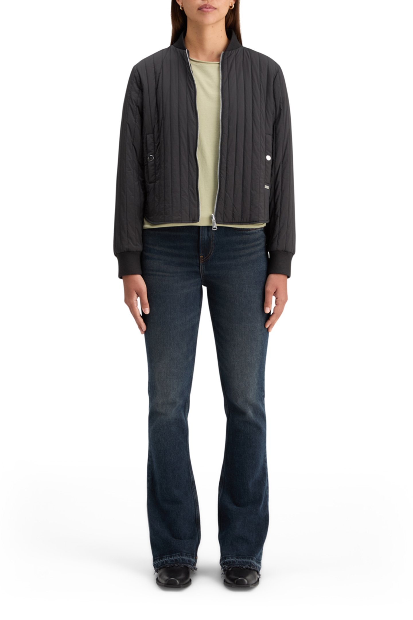 ELEVATED REVERSIBLE BOMBER EVENING BLACK 3