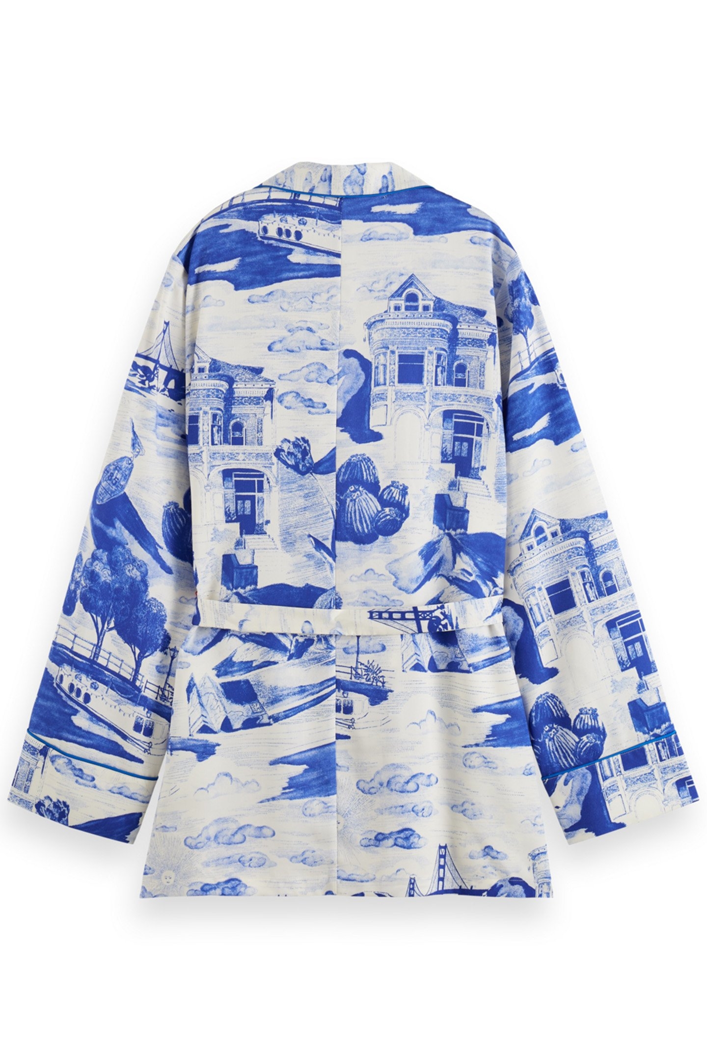 PRINTED PYJAMA BLAZER JOURNEY OF THE FREE MIND BLUE 2