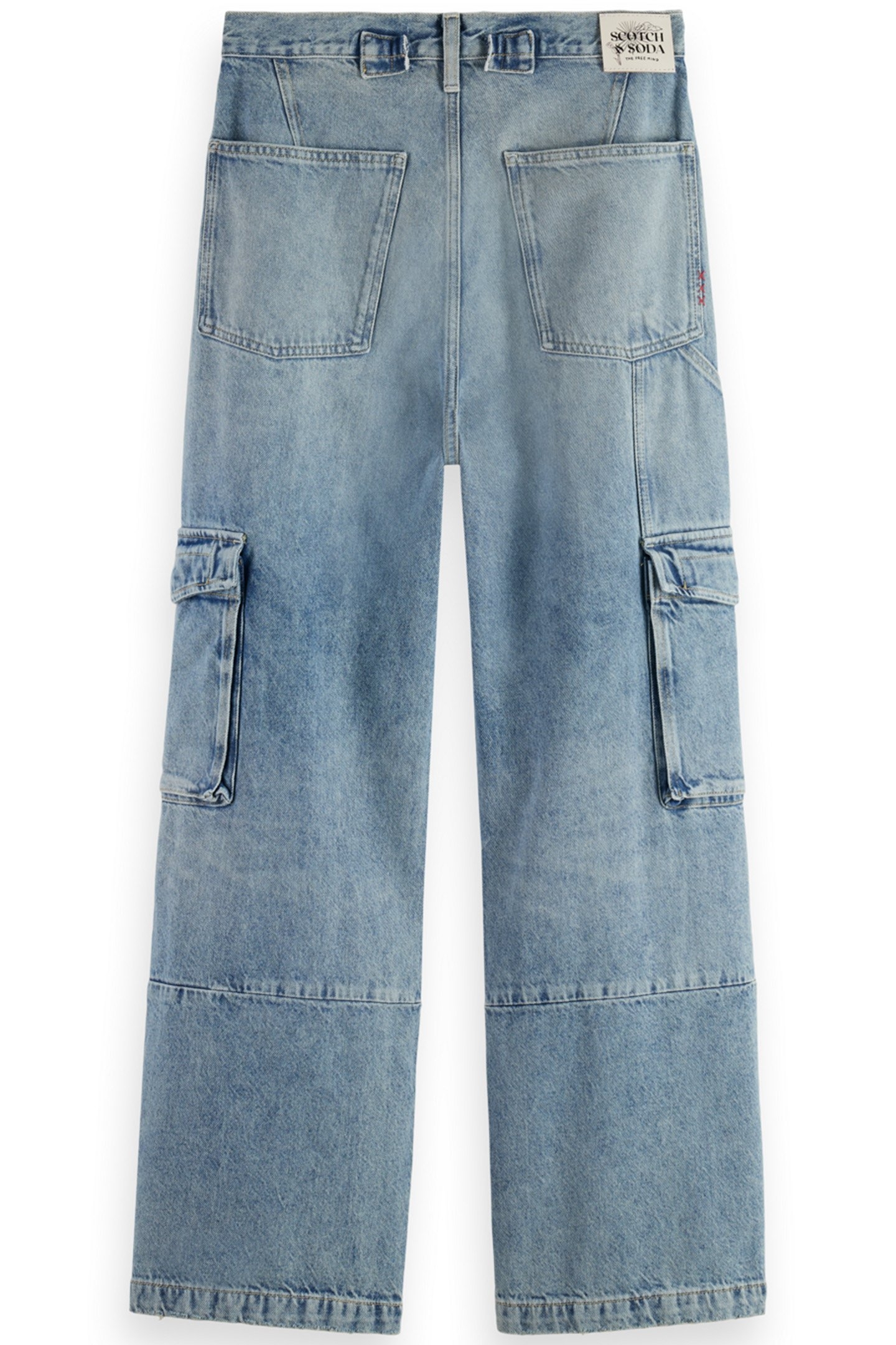THE DEEP LOW RISE LOOSE CARGO JEANS —ROLLING ROAD 5