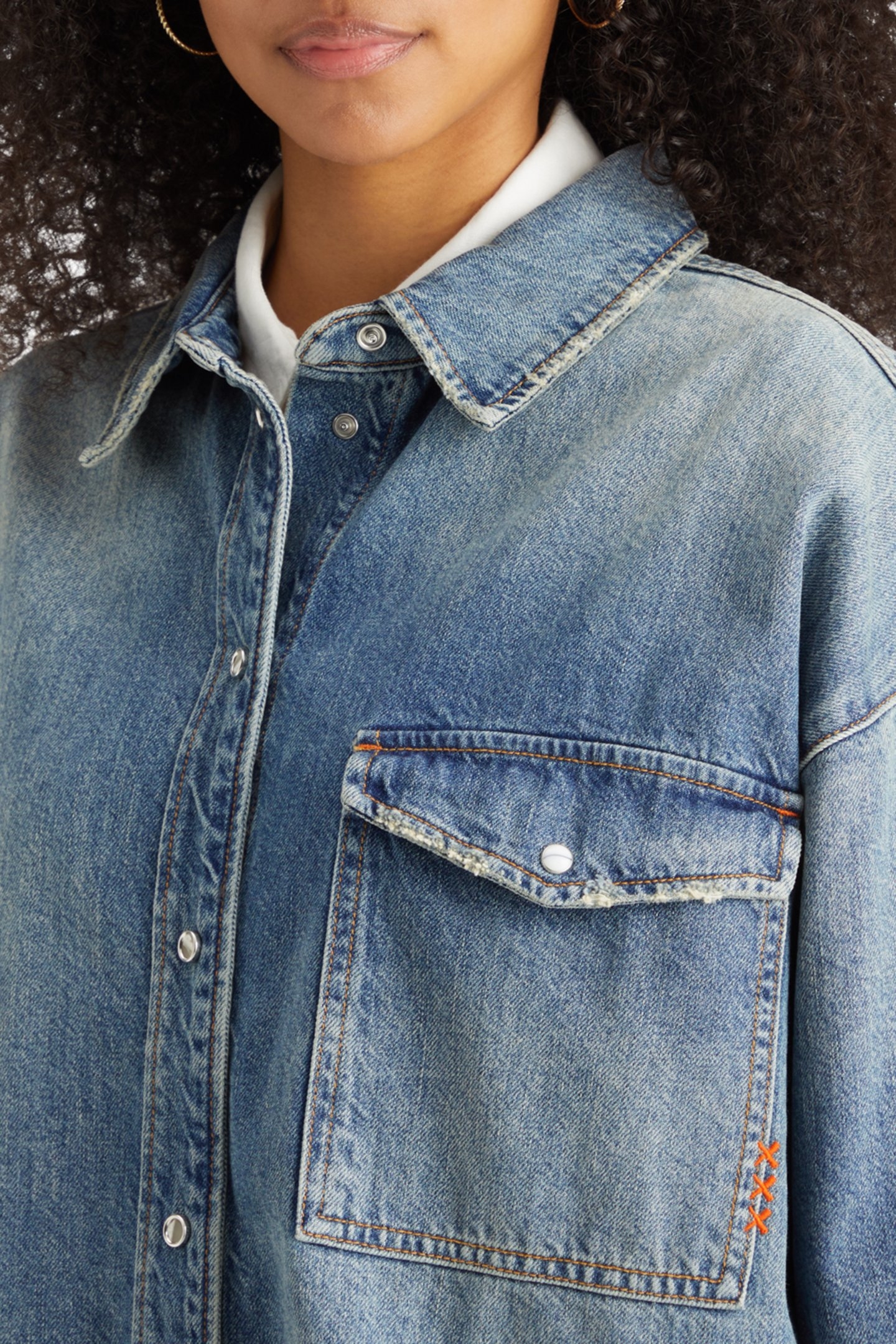 VINTAGE WASHED DENIM OVERSHIRT — FRISCO NIGHTS 8