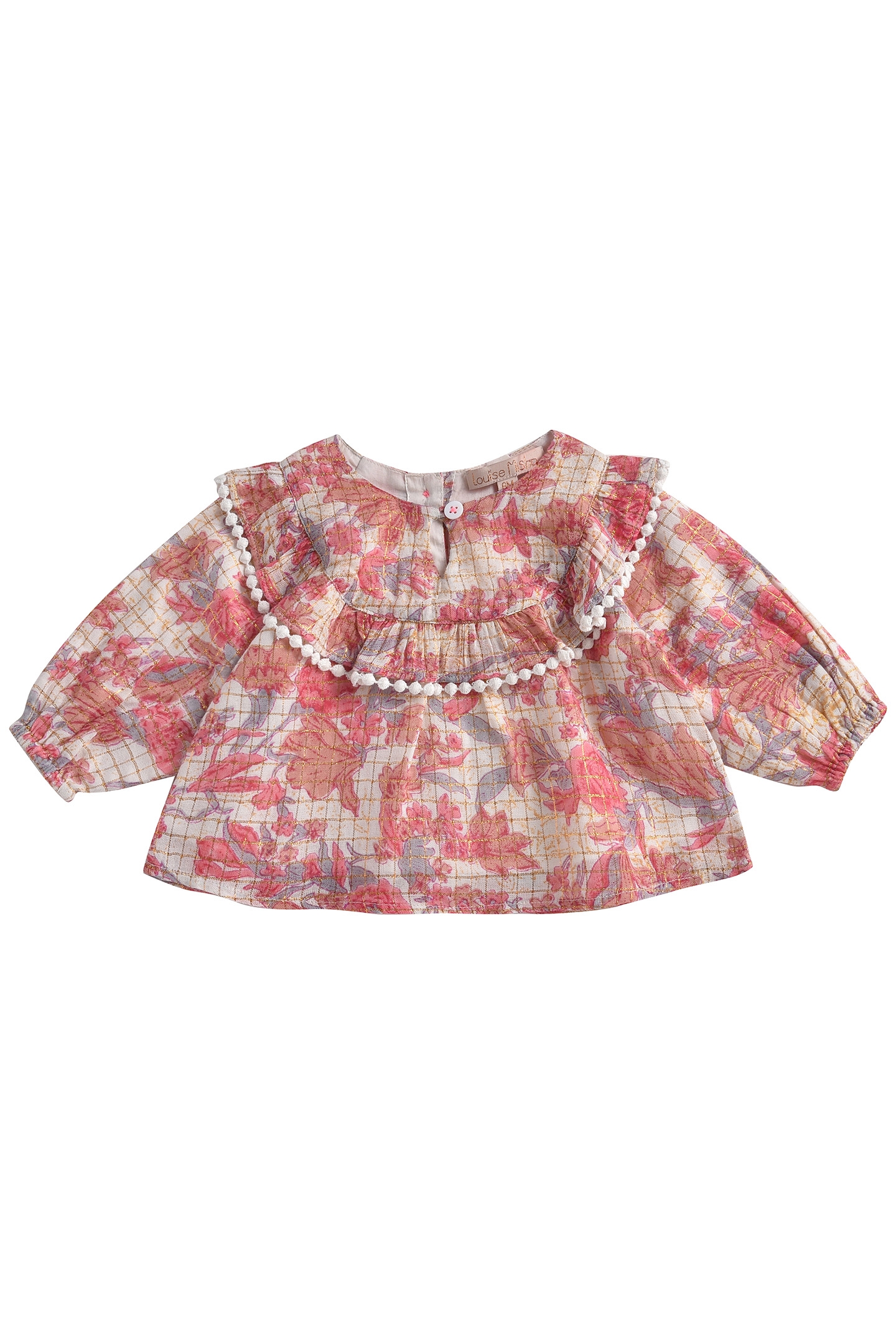BLOUSE YURI PINK FLOWERS 2