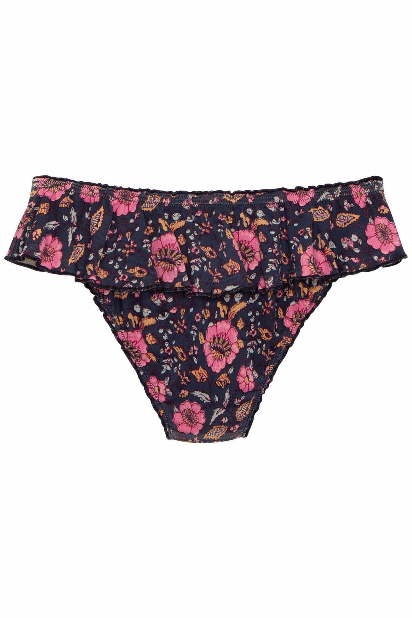 BIKINI - BOTTOM SIA BLACK FLOWERS 4