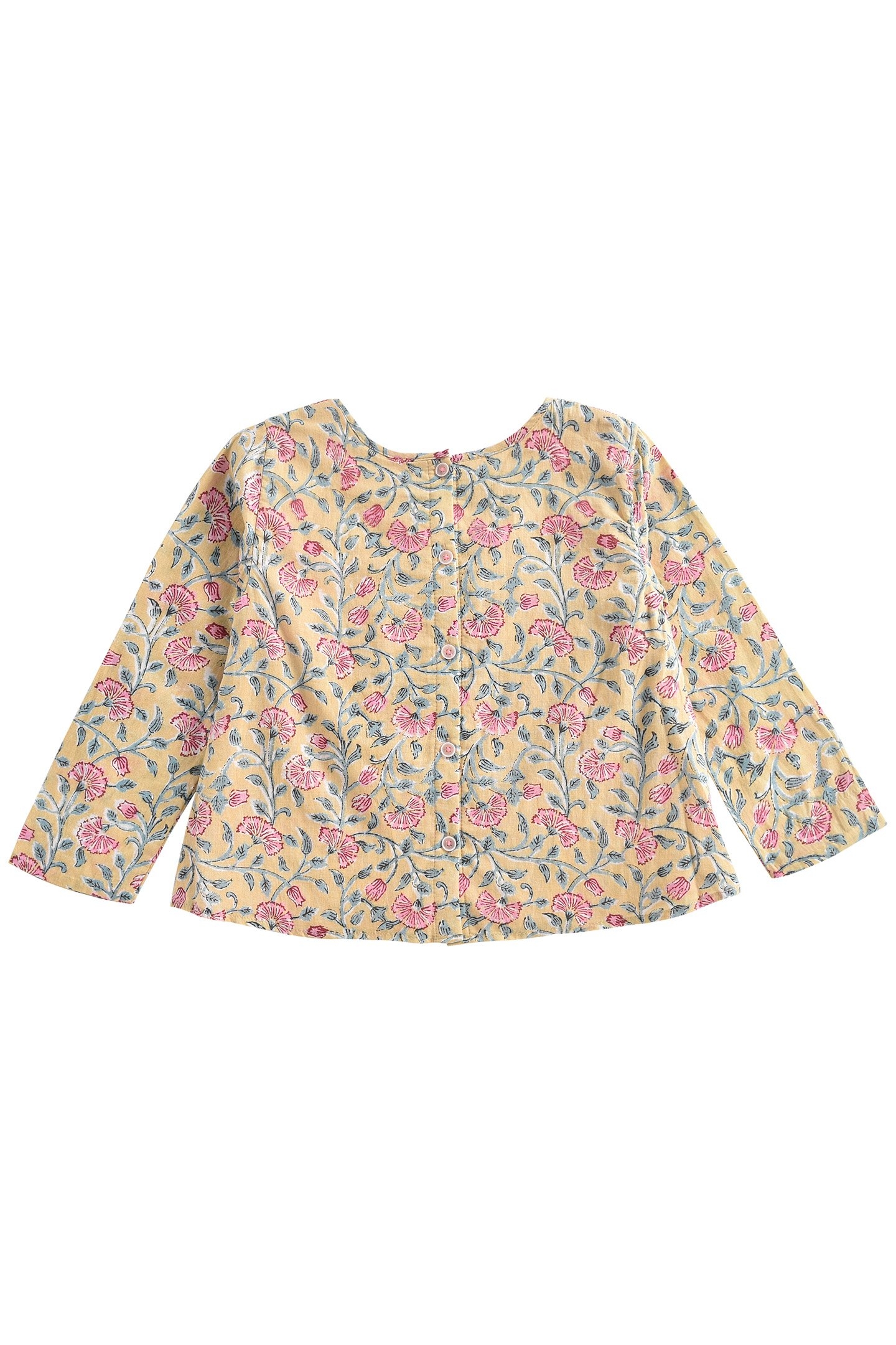 BLOUSE CAMPECHE LEMON FLOWERS 2
