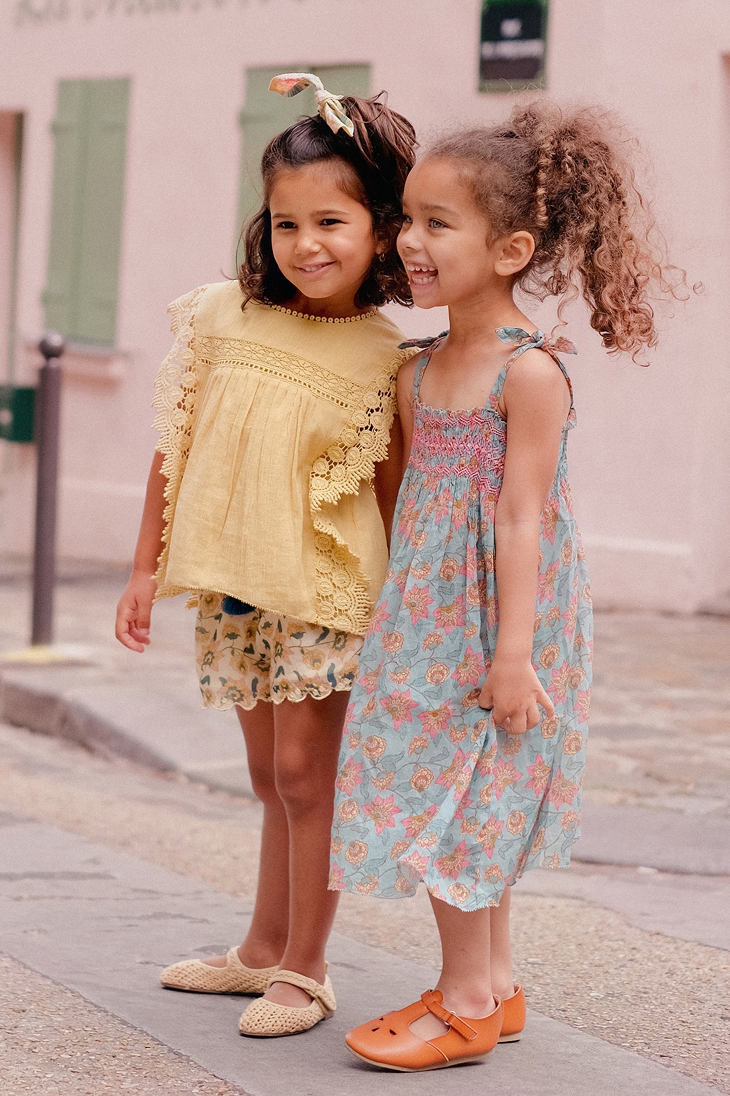 DRESS MARCELINE TURQUOISE FLOWERS 4