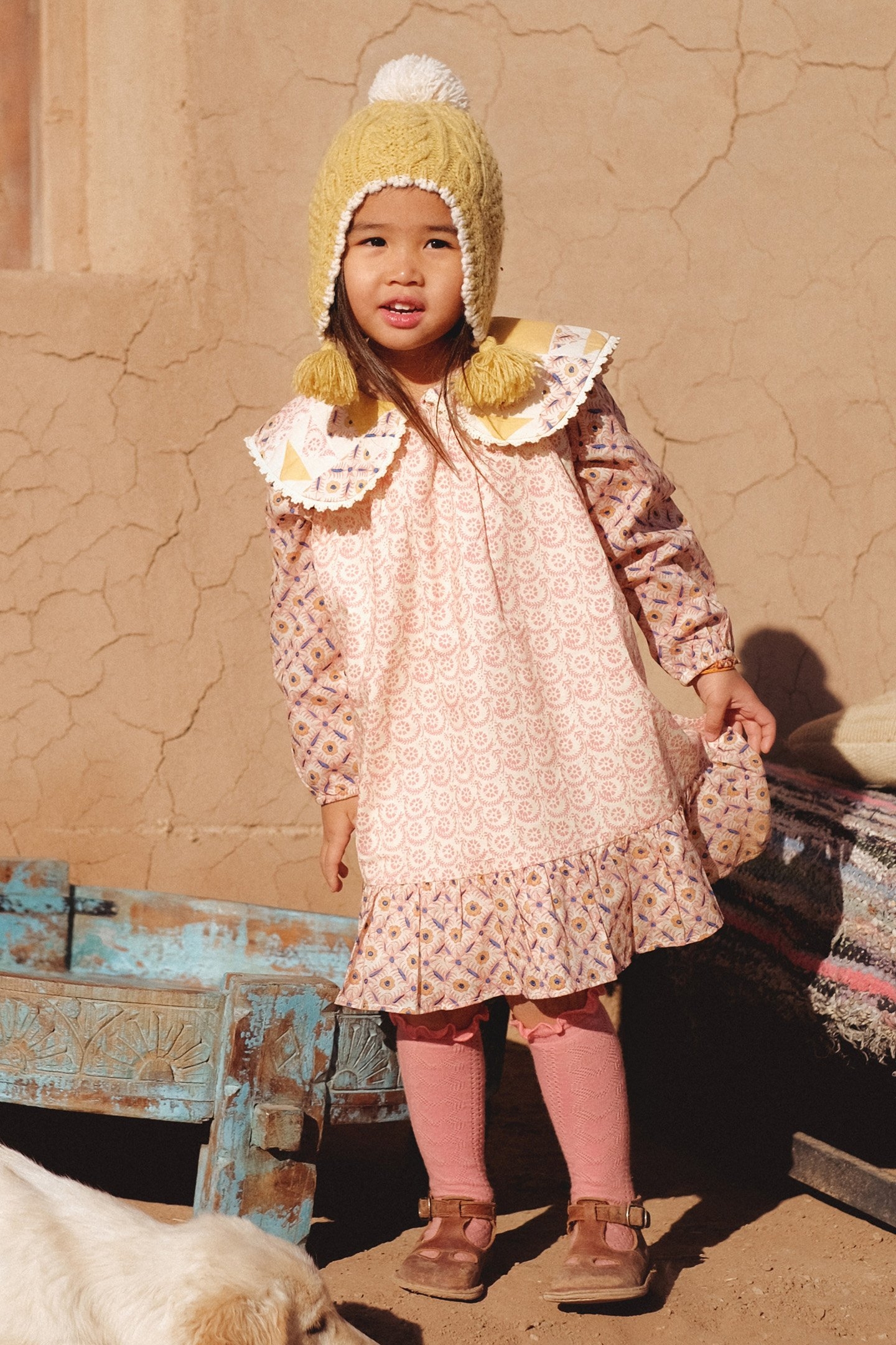 DRESS NOUR PINK PATCHWORK 1