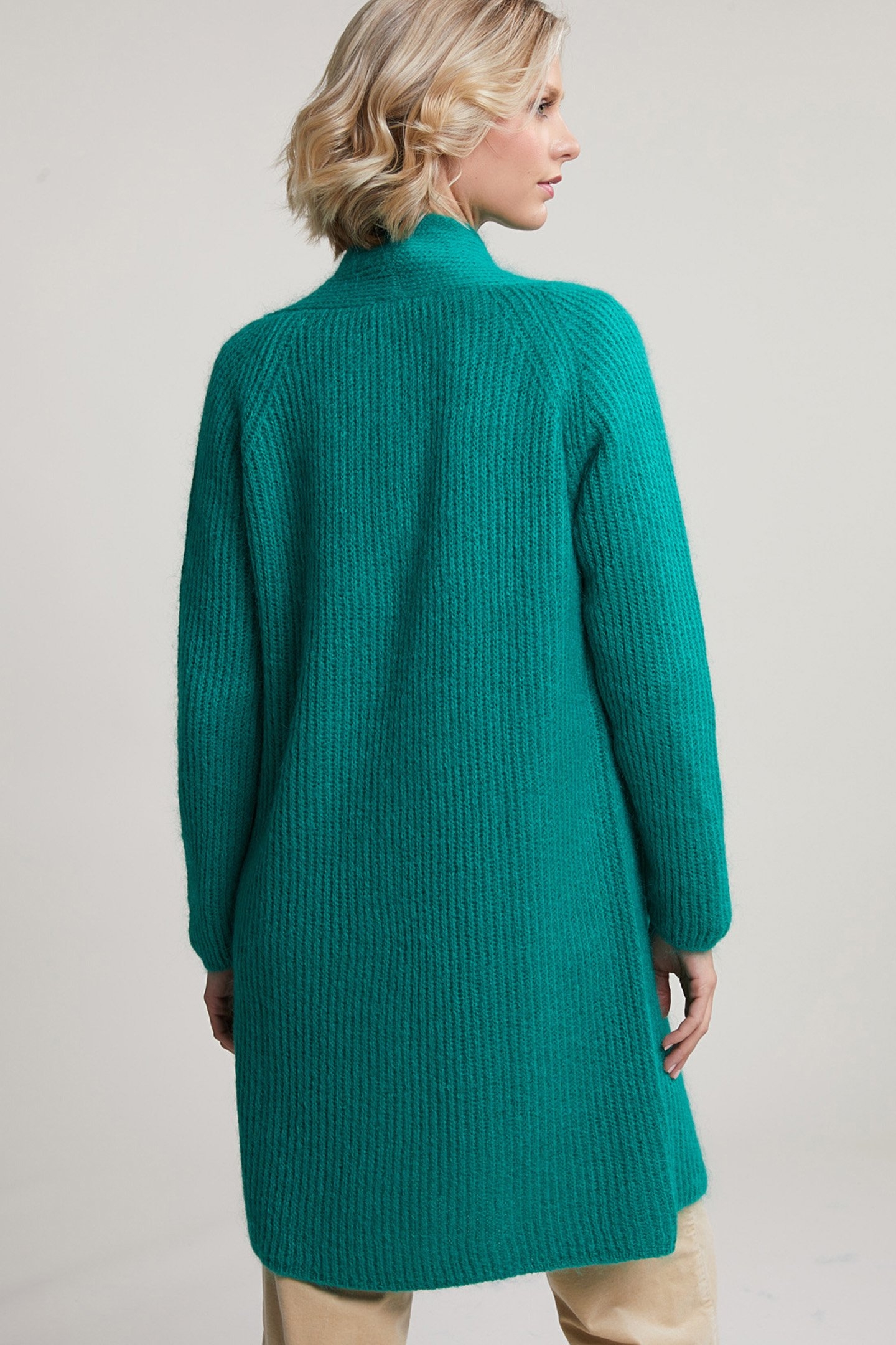 GREEN LONG CARDIGAN LONG SLEEVES 2