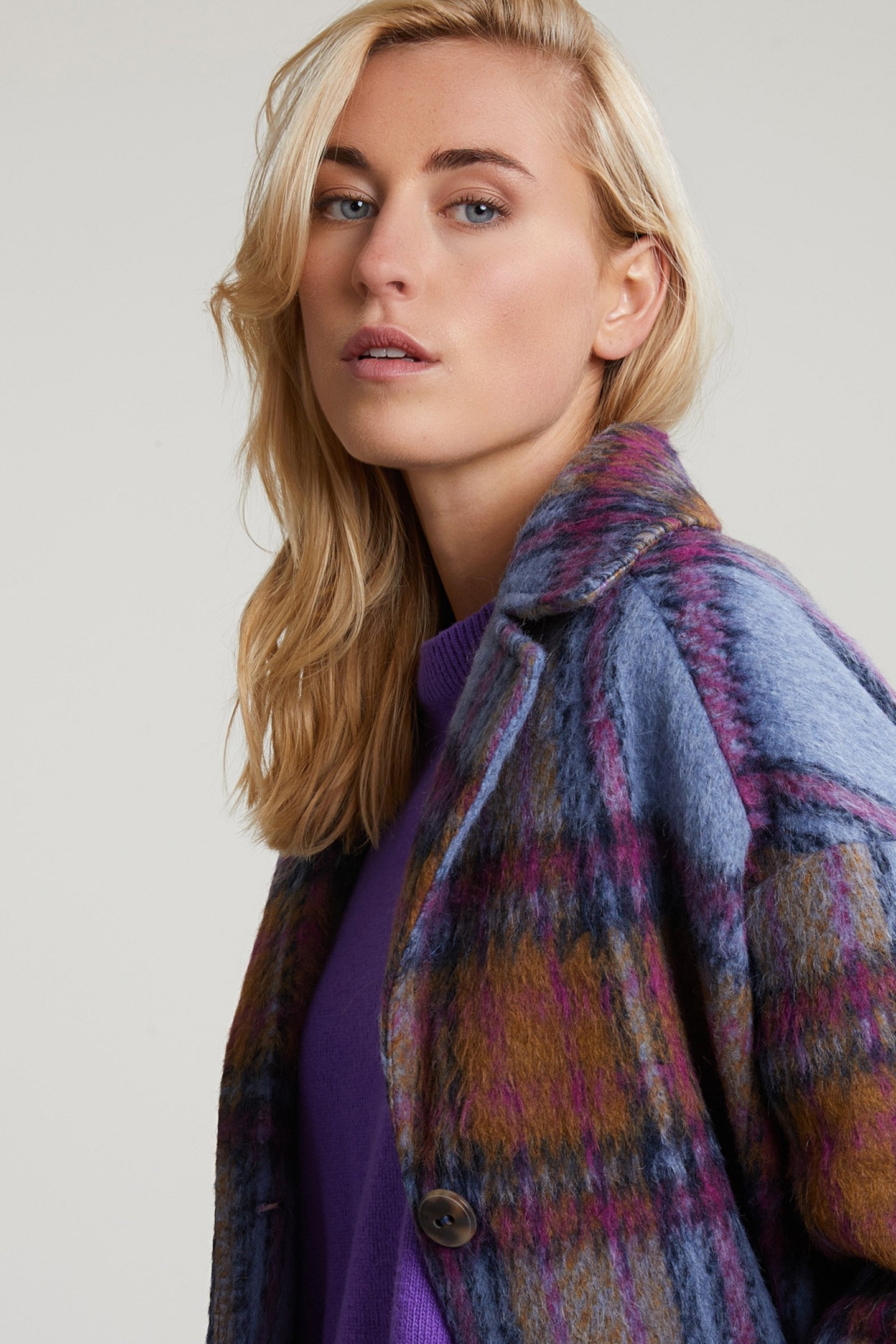 MULTI CHECKED COAT 4