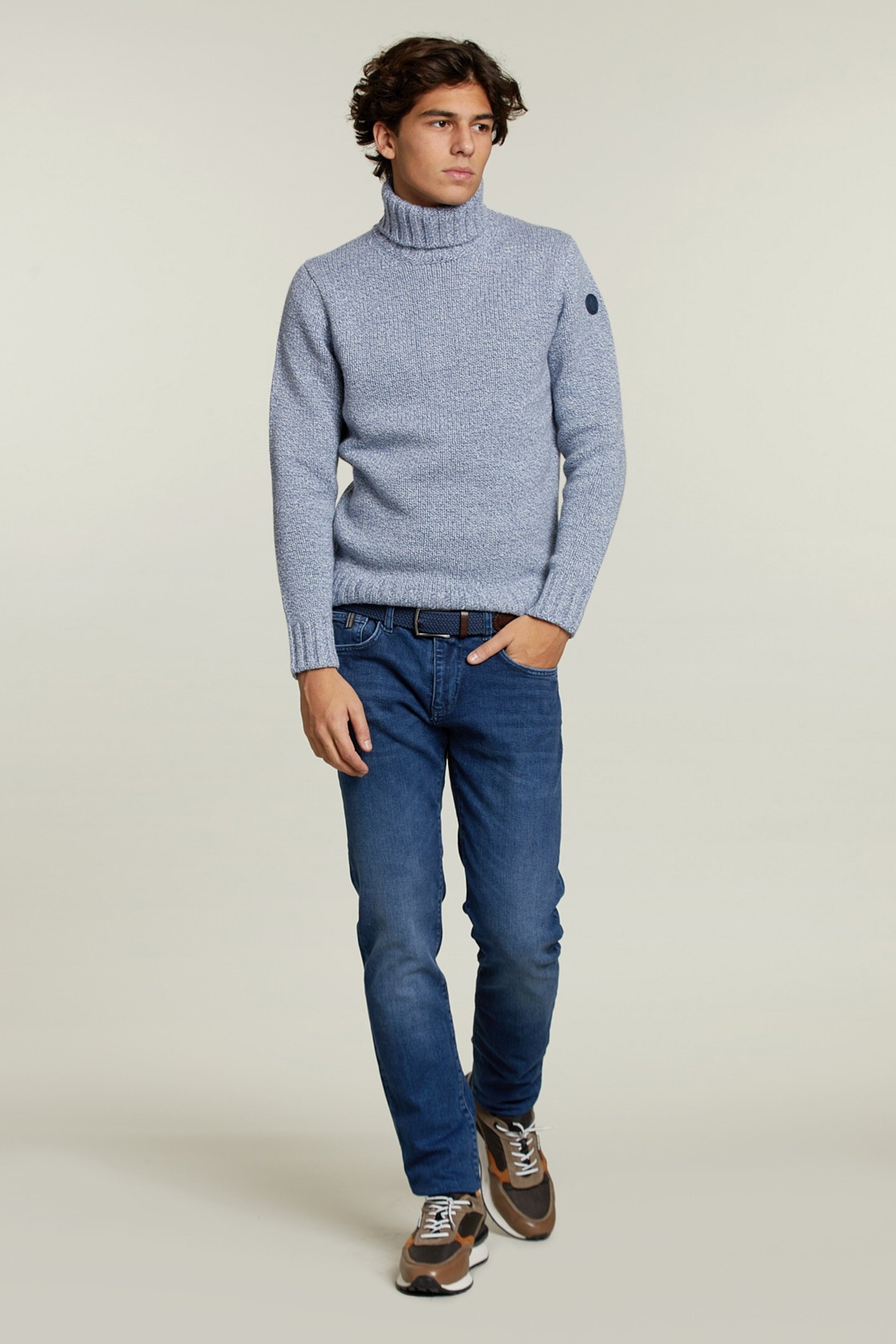 CUSTOM FIT WOOL-CASHMERE SWEATER JEANS MIX 3