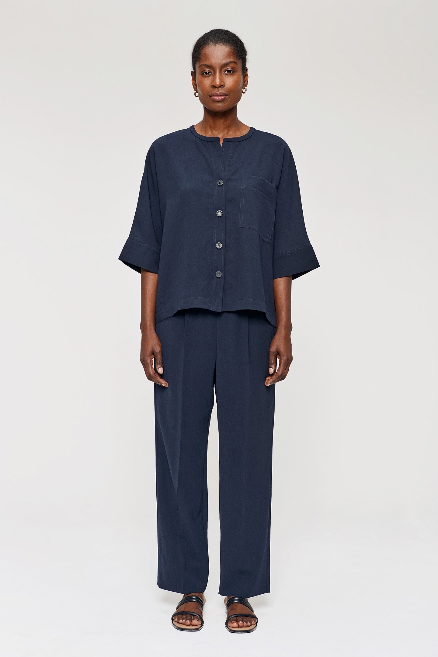 JAP CREPE EASY TOP MIDNIGHT BLUE 1