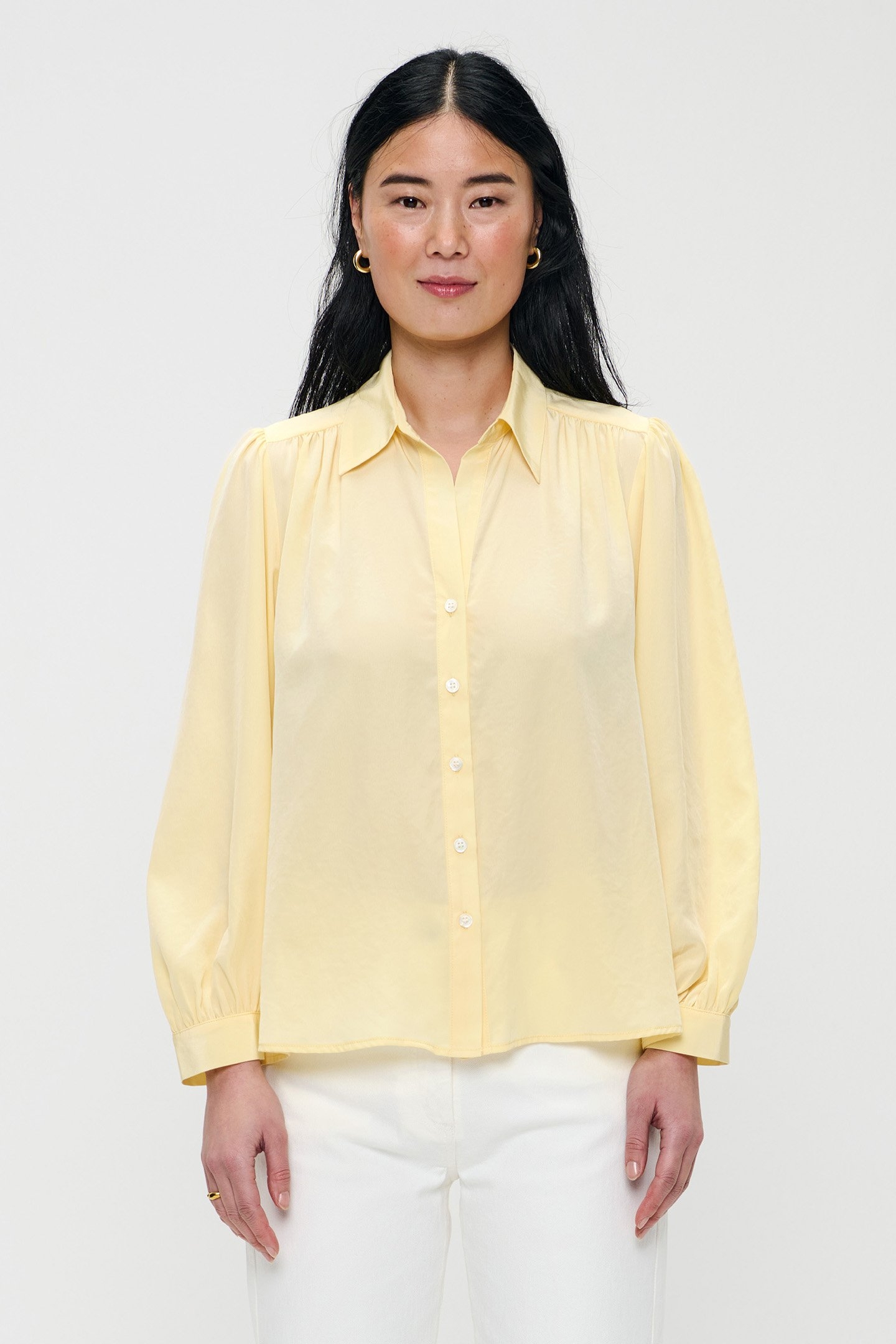 TECHNOSILK FLOWY BLOUSE CARAMELLO 1