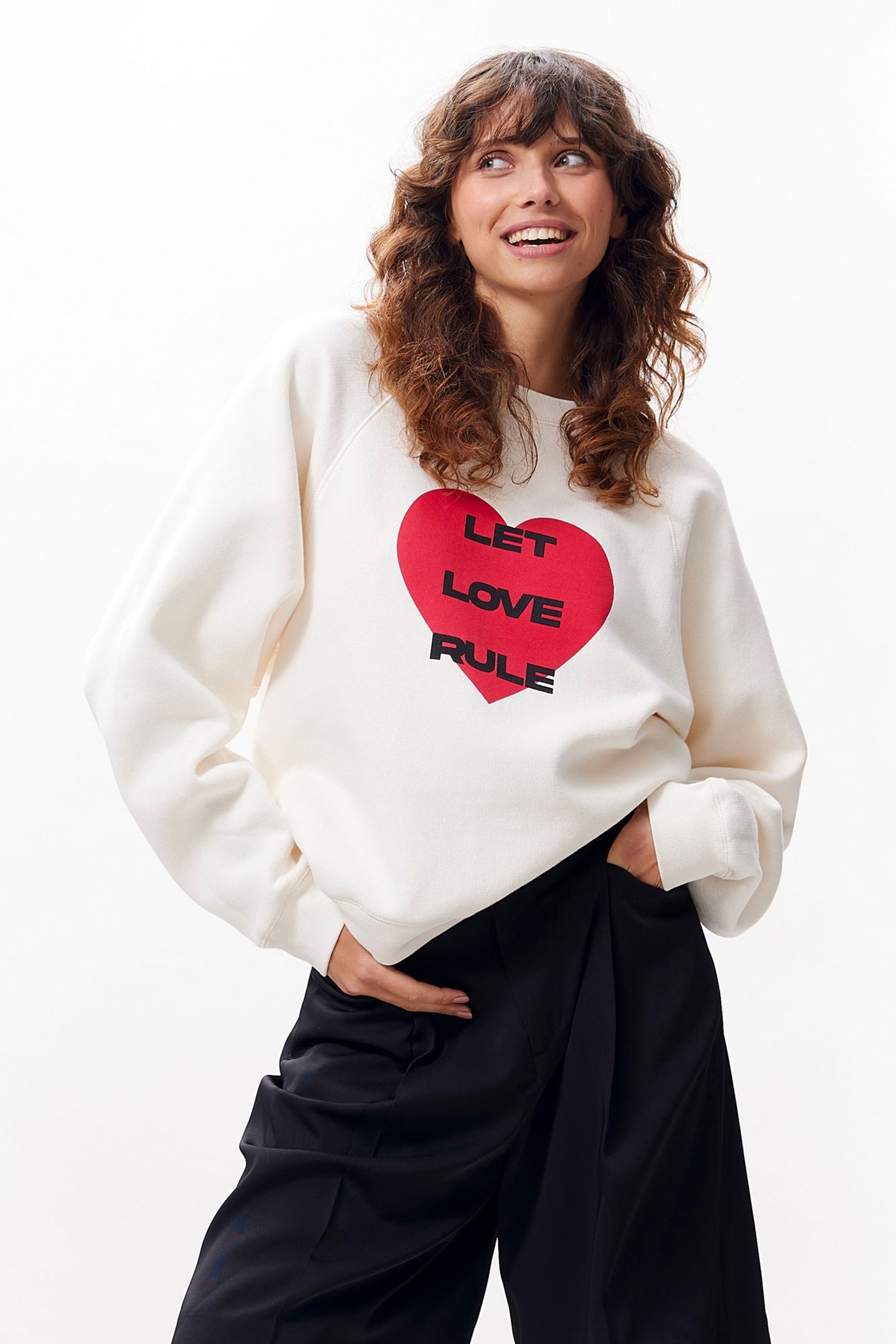 GRAPHIC SWEATER EGRET 1