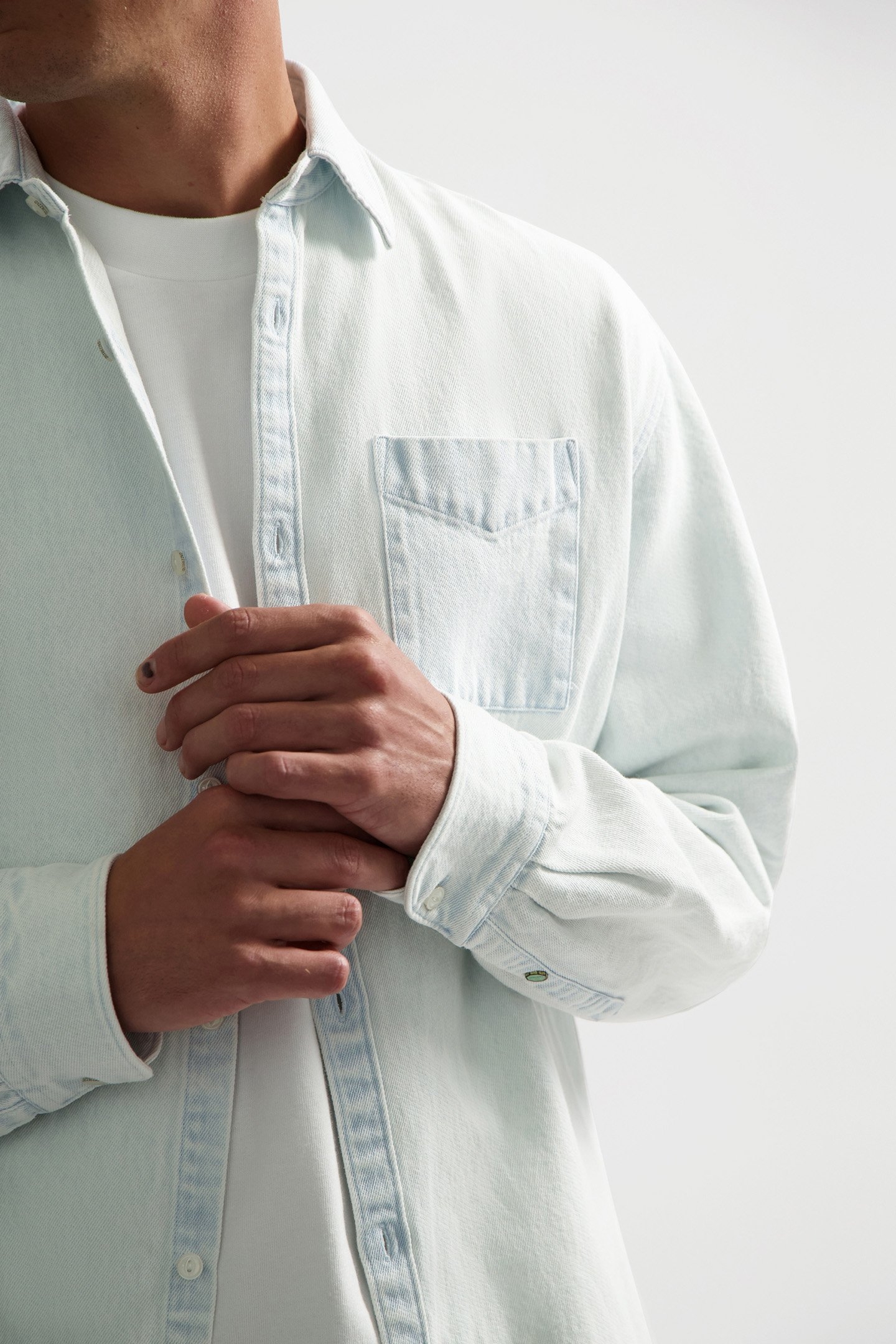 DS_SUN BLEACHED DENIM SHIRT INDIGO 5