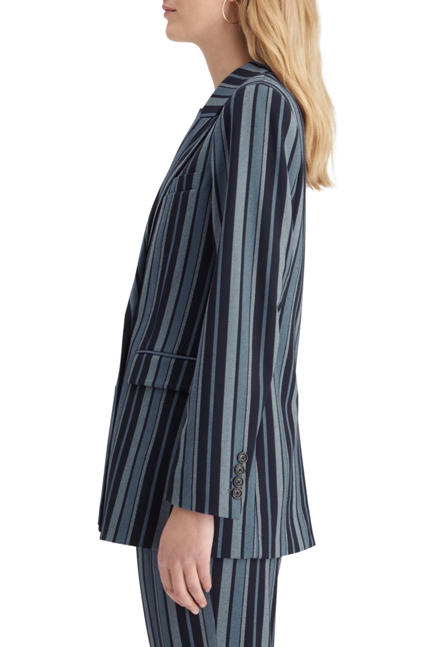 FITTED DB STRIPED BLAZER BLUE SCHOOL STRIPE 6