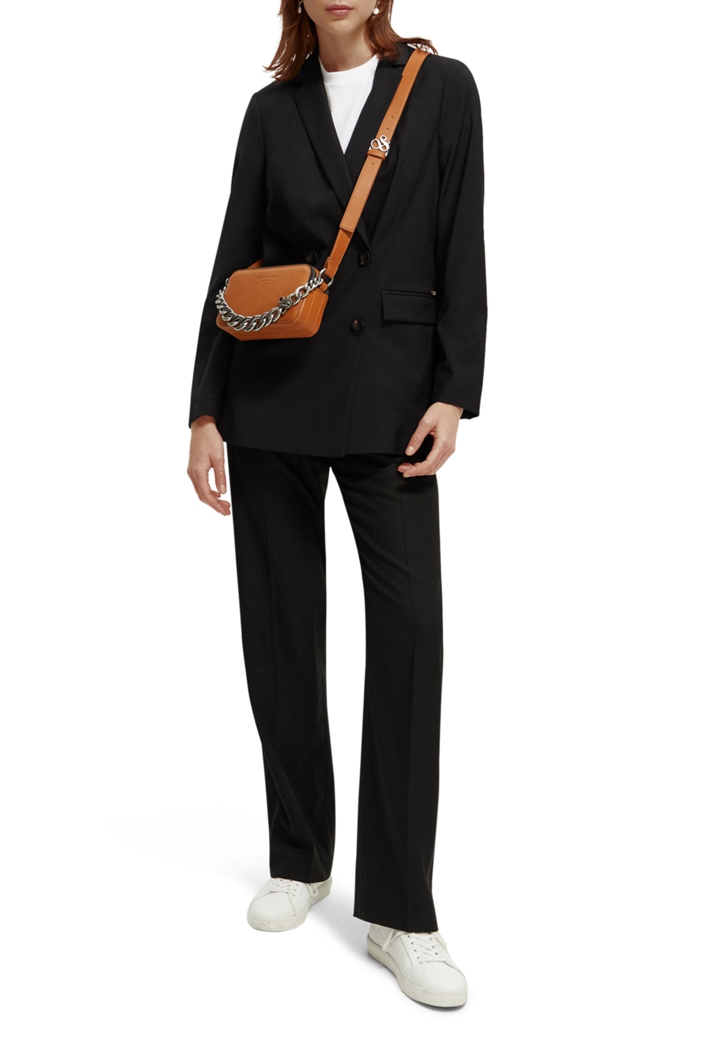 DOUBLE BREASTED TAILORED BLAZER BLACK 3