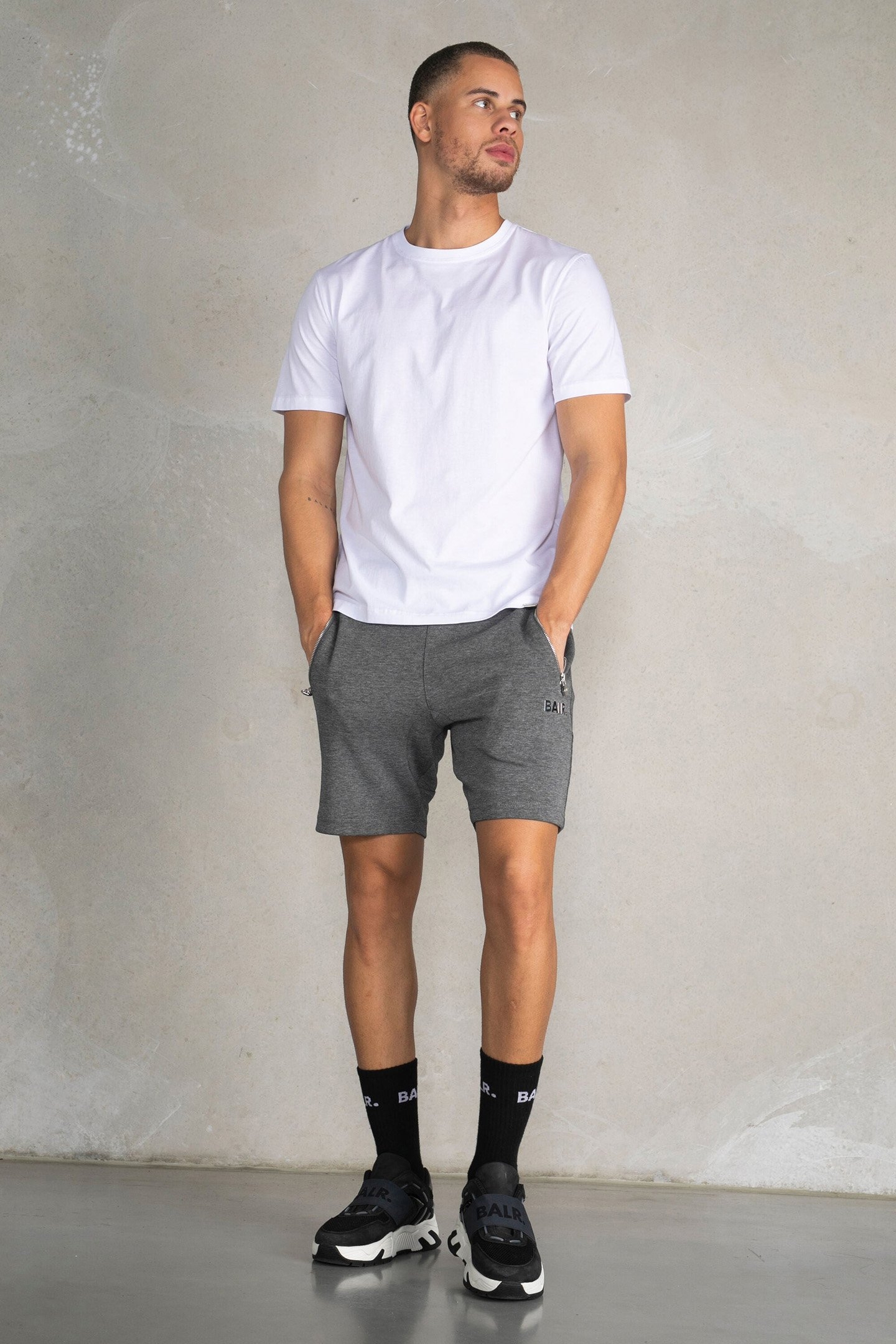 BALR. CLASSIC METAL CLIP STRAIGHT FIT T-SHIRT BRIGHT WHITE 1