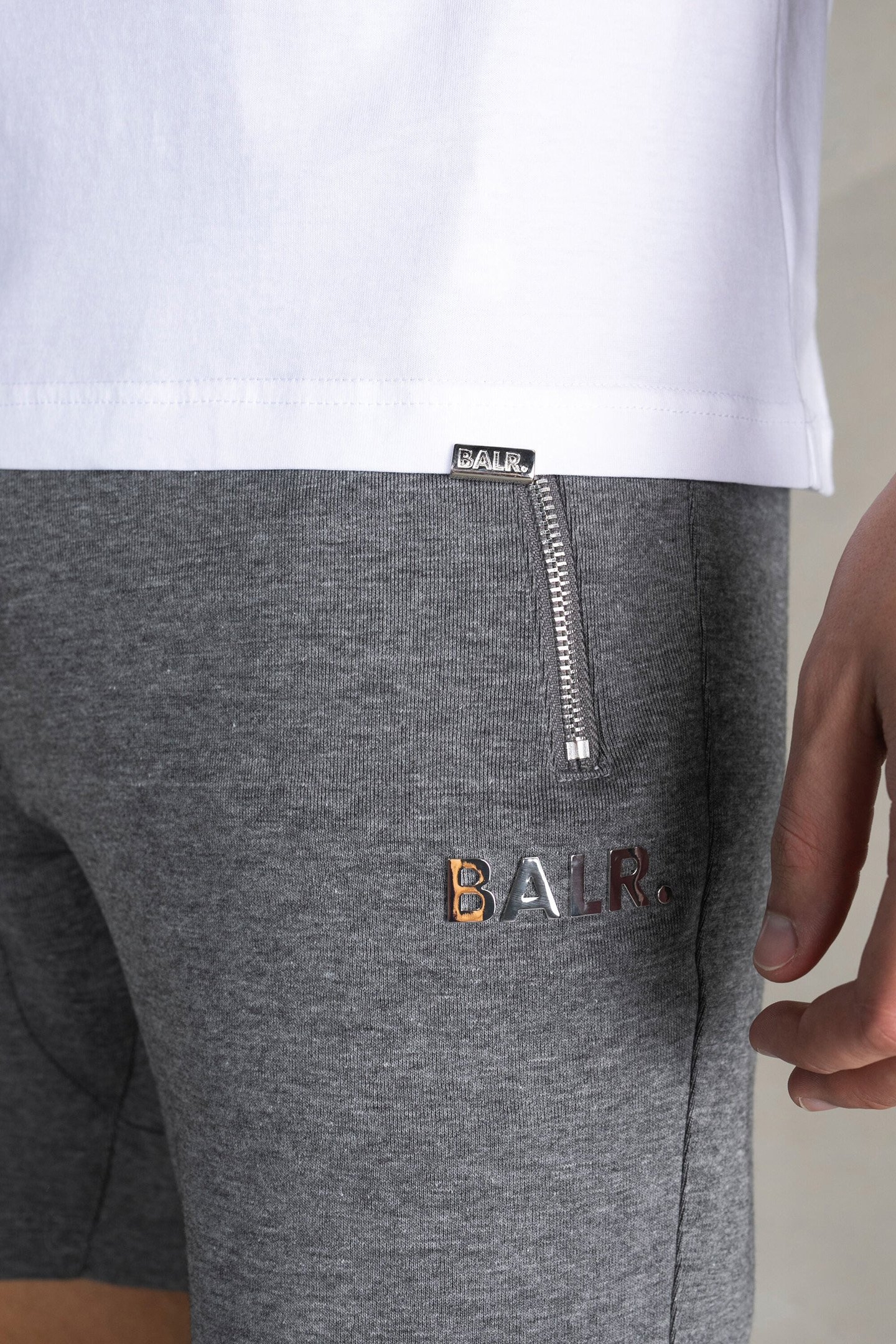 BALR. CLASSIC METAL CLIP STRAIGHT FIT T-SHIRT BRIGHT WHITE 6