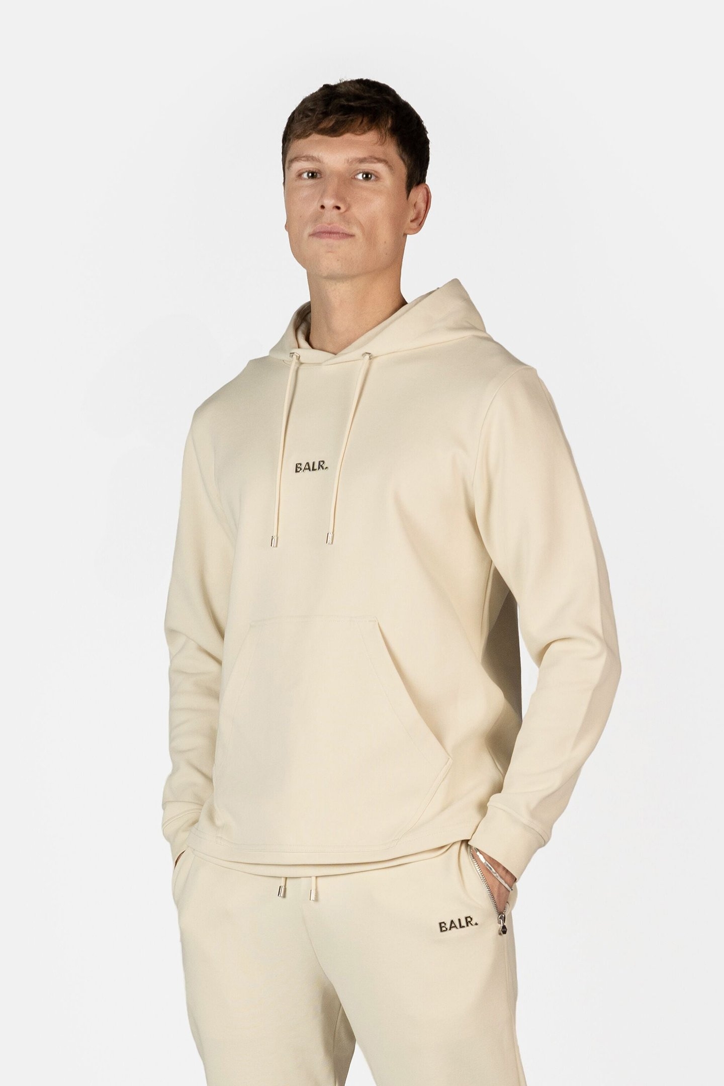 Q-SERIES REGULAR FIT HOODIE WHITE SWAN 1