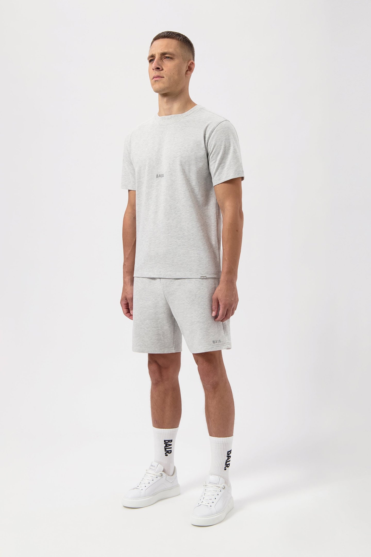 LOGO T-SHIRT LT GREY MELANGE 6