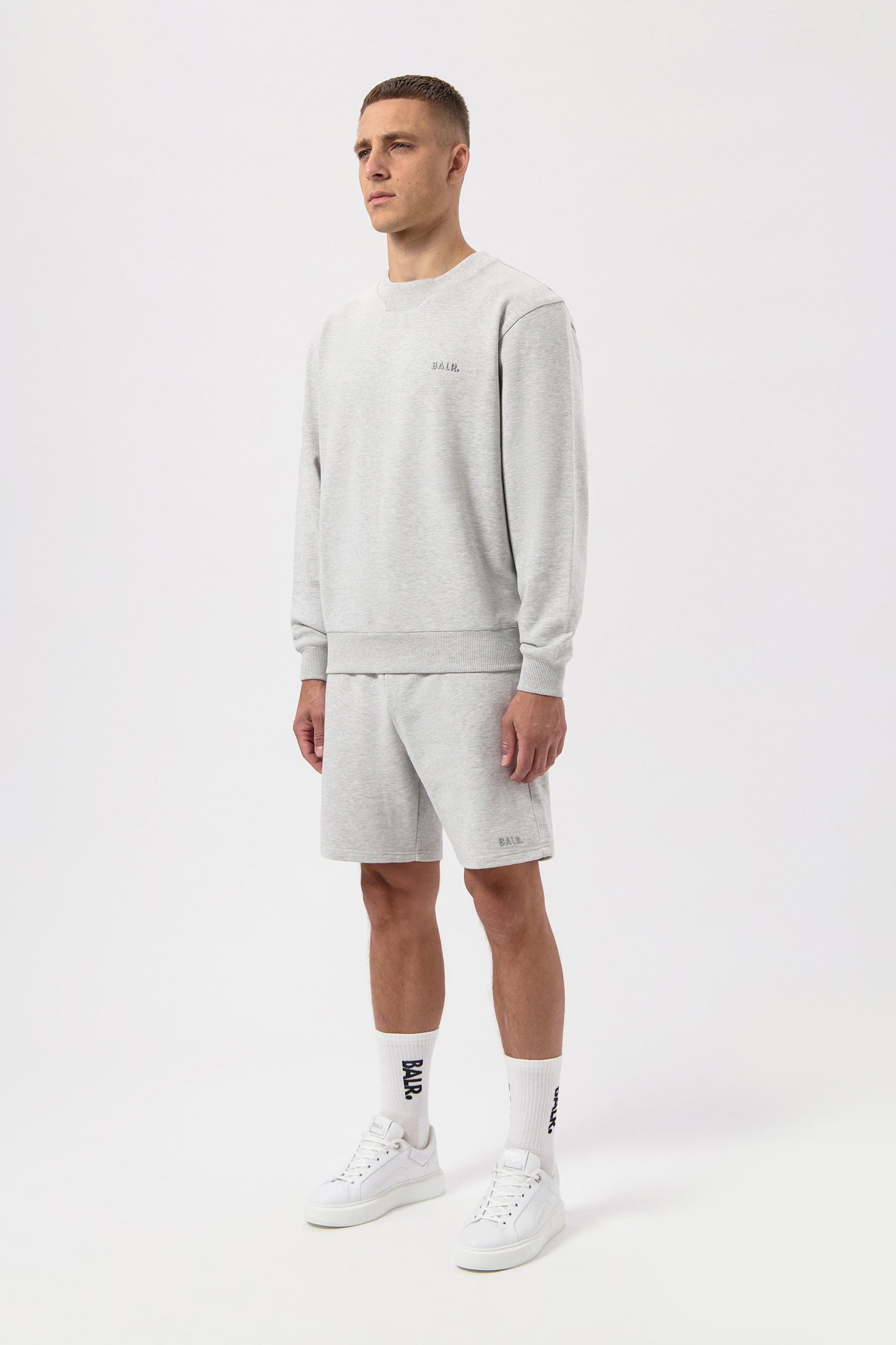 LOGO CREWNECK LT GREY MELANGE 6