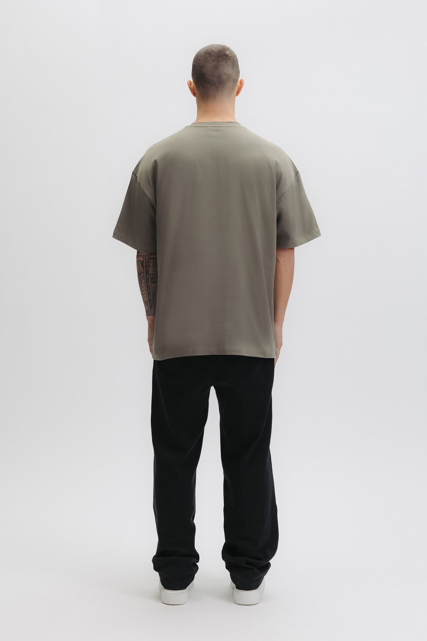 LOGO BOX T-SHIRT SMOKEY GREEN 2