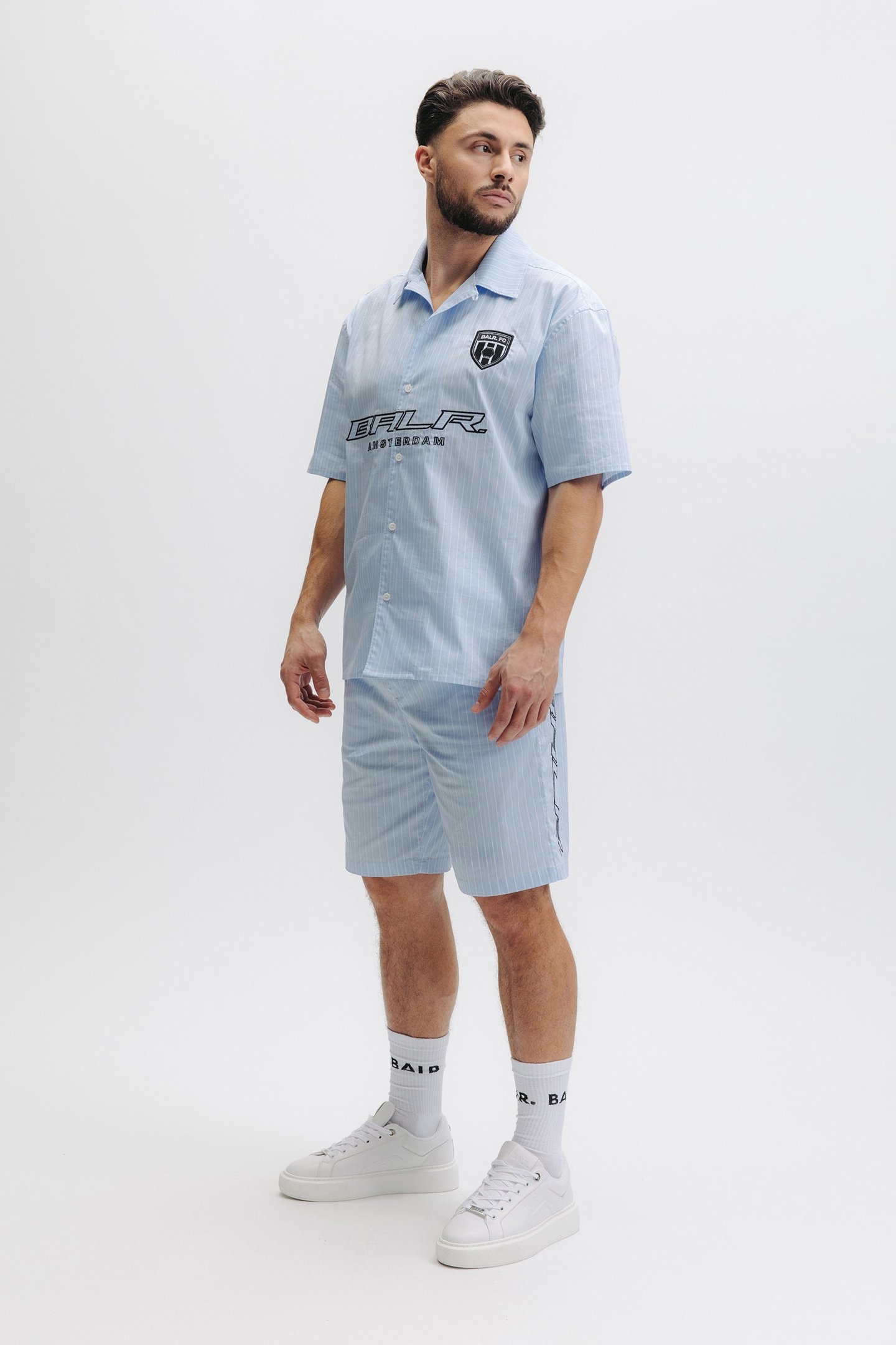DIEGO BOX SHIRT WHITE/LIGHT BLUE 6