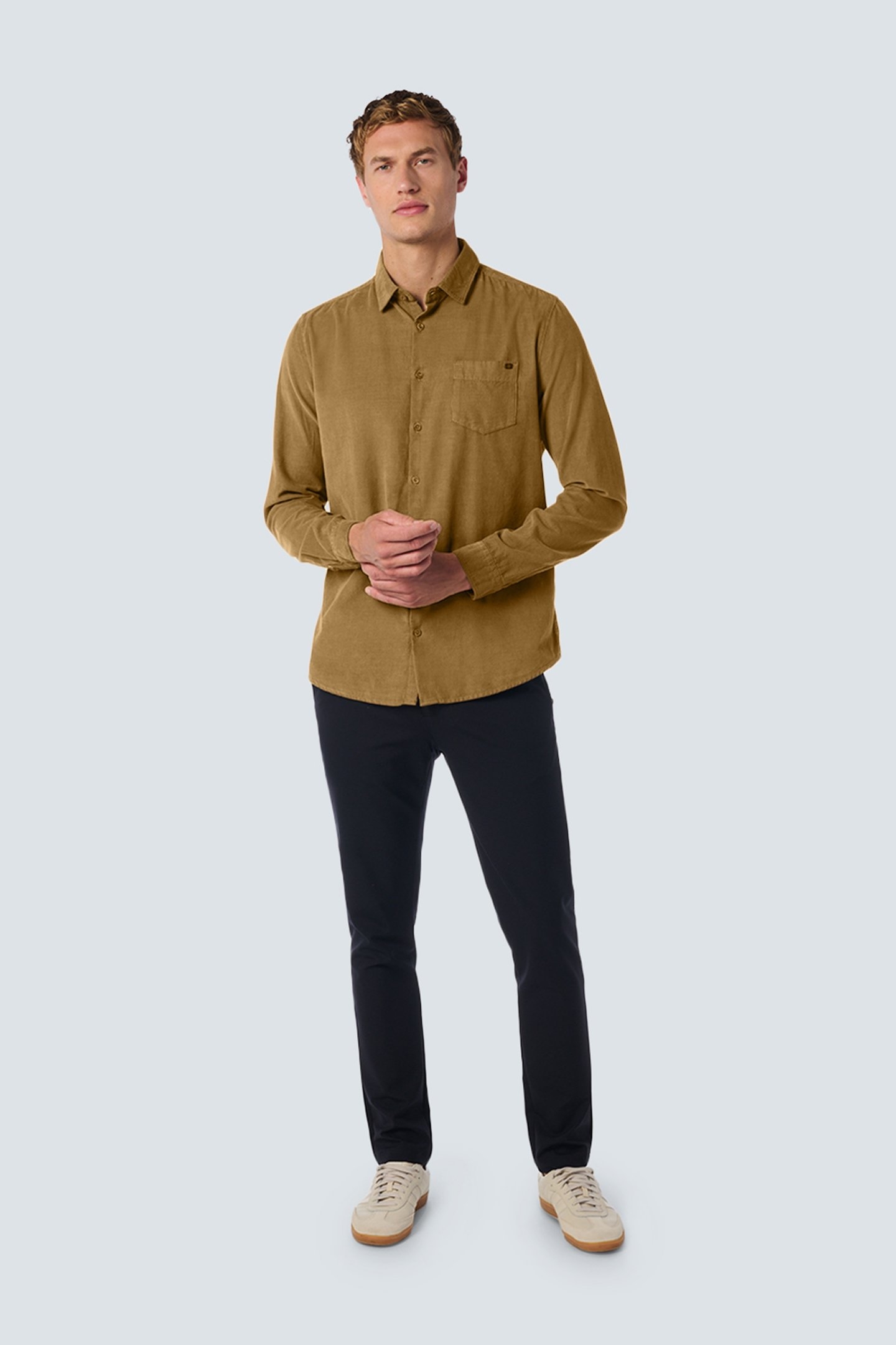 SHIRT CORDUROY SOLID KHAKI 3