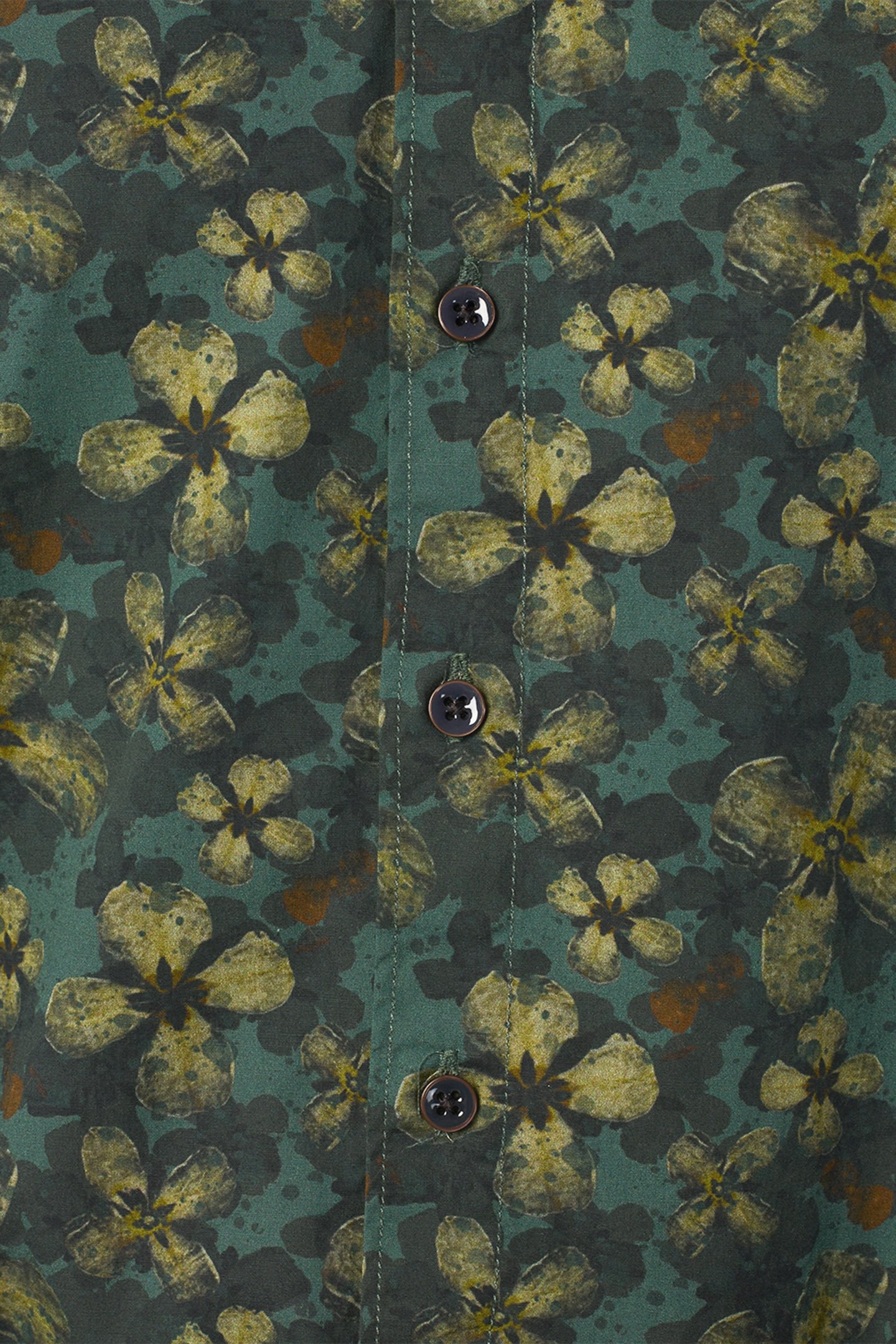 SHIRT STRETCH ALLOVER PRINTED DARK GREEN 7