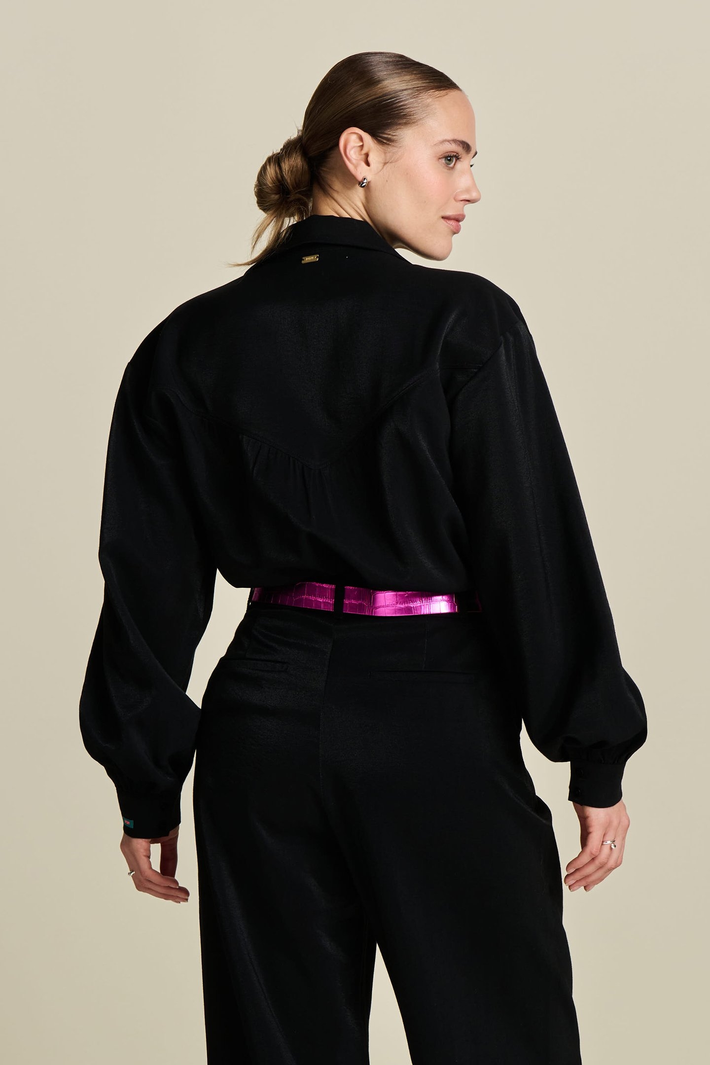 BLOUSE - VIOLET SHIMMER BLACK 2