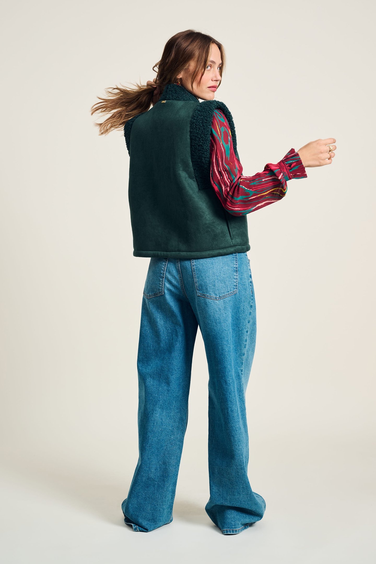 GILET - LAMMY TEAL GREEN 3