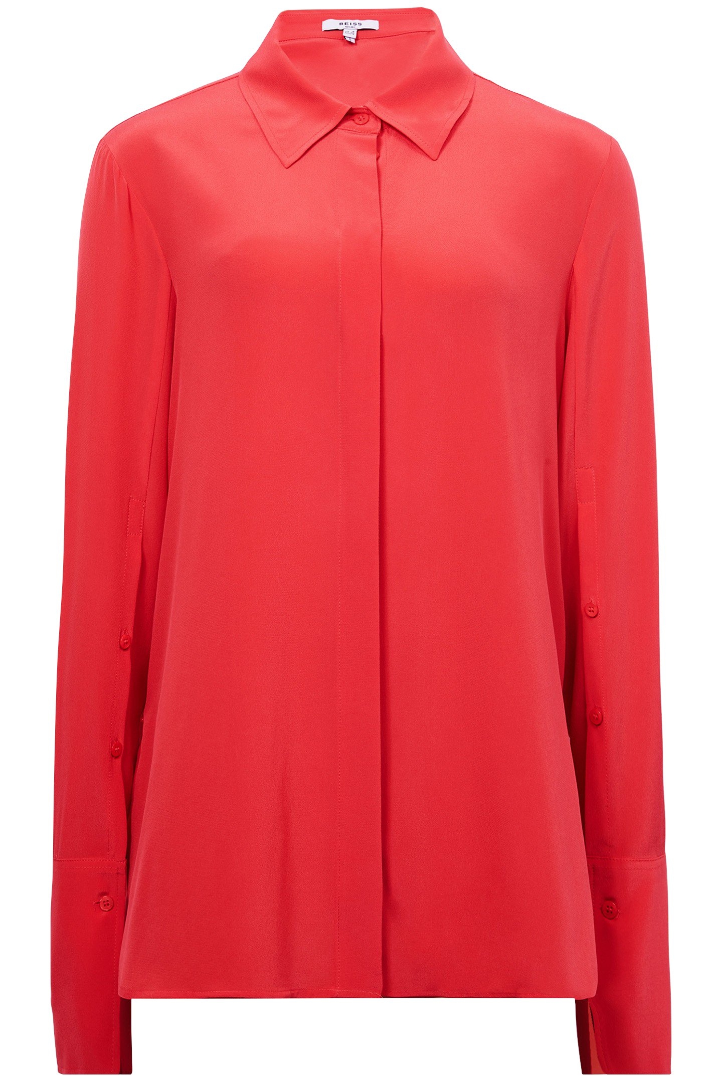 KIA-MATTE SILK SHIRT CORAL 4