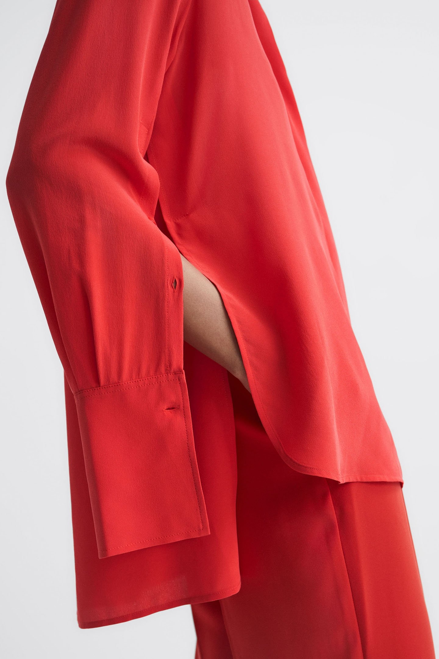 KIA-MATTE SILK SHIRT CORAL 7