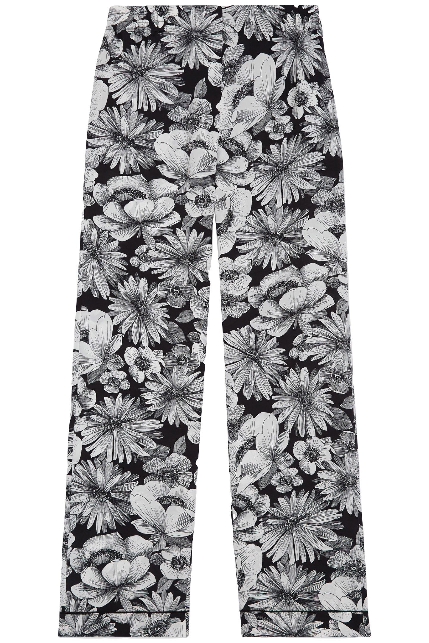 PANTALON ROMANTIC GARDEN BLACK WHITE 5