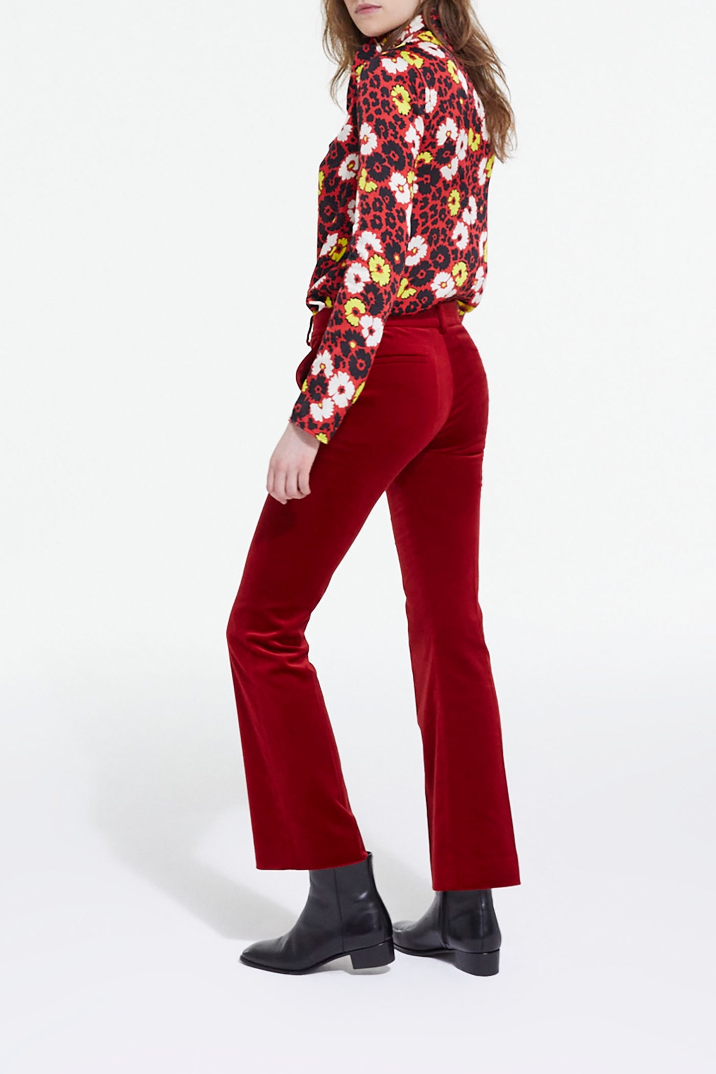 TOP LAVALIERE WILD BLOSSOM RED RED/YELLOW 5