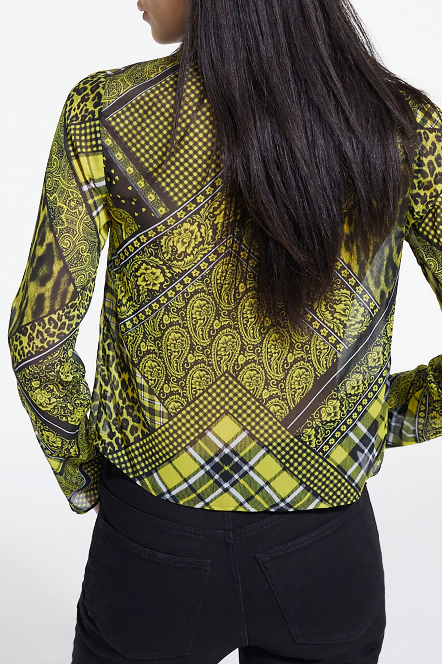 TOP FOULARD FITE BLACK/YELLOW 6