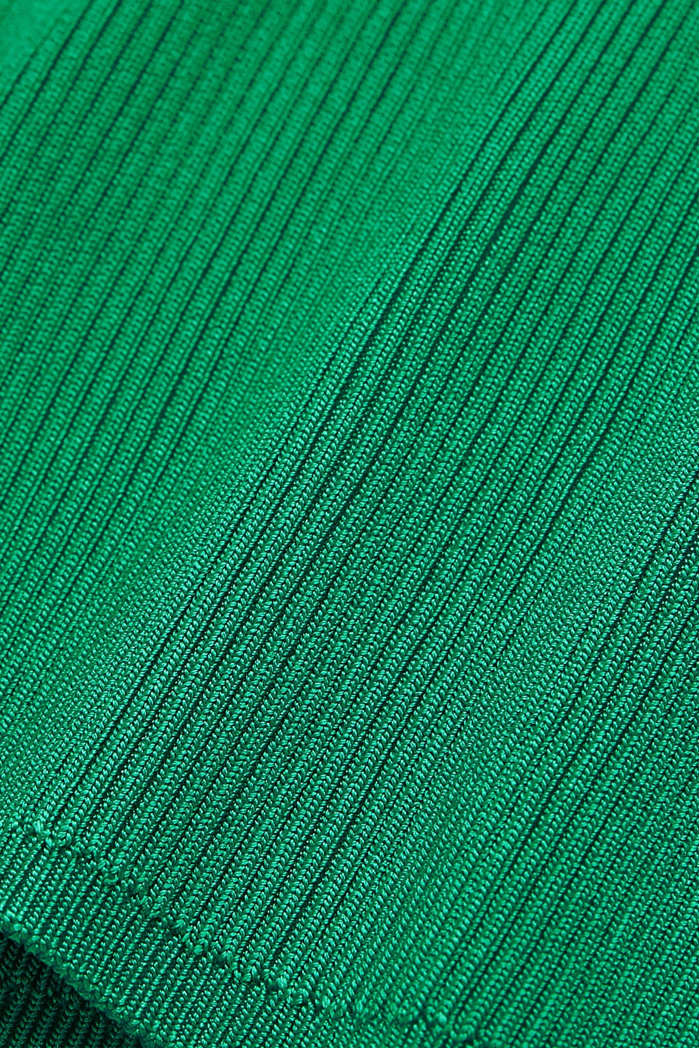 ROUND NECK LONG SLEEVE VISCOSE SWEATER GREEN 7