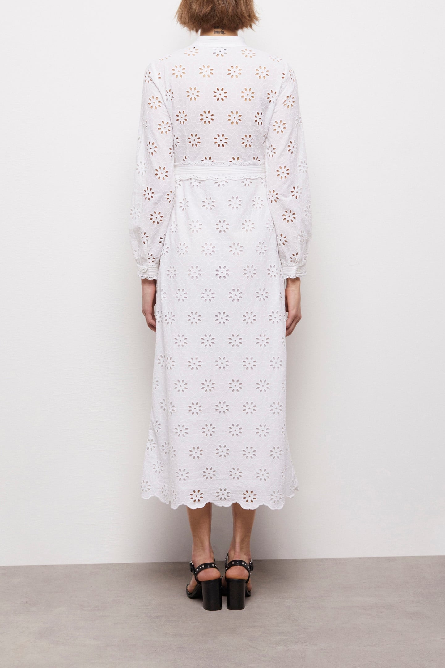 BRODERIE ANGLAISE DRESS WHITE 2