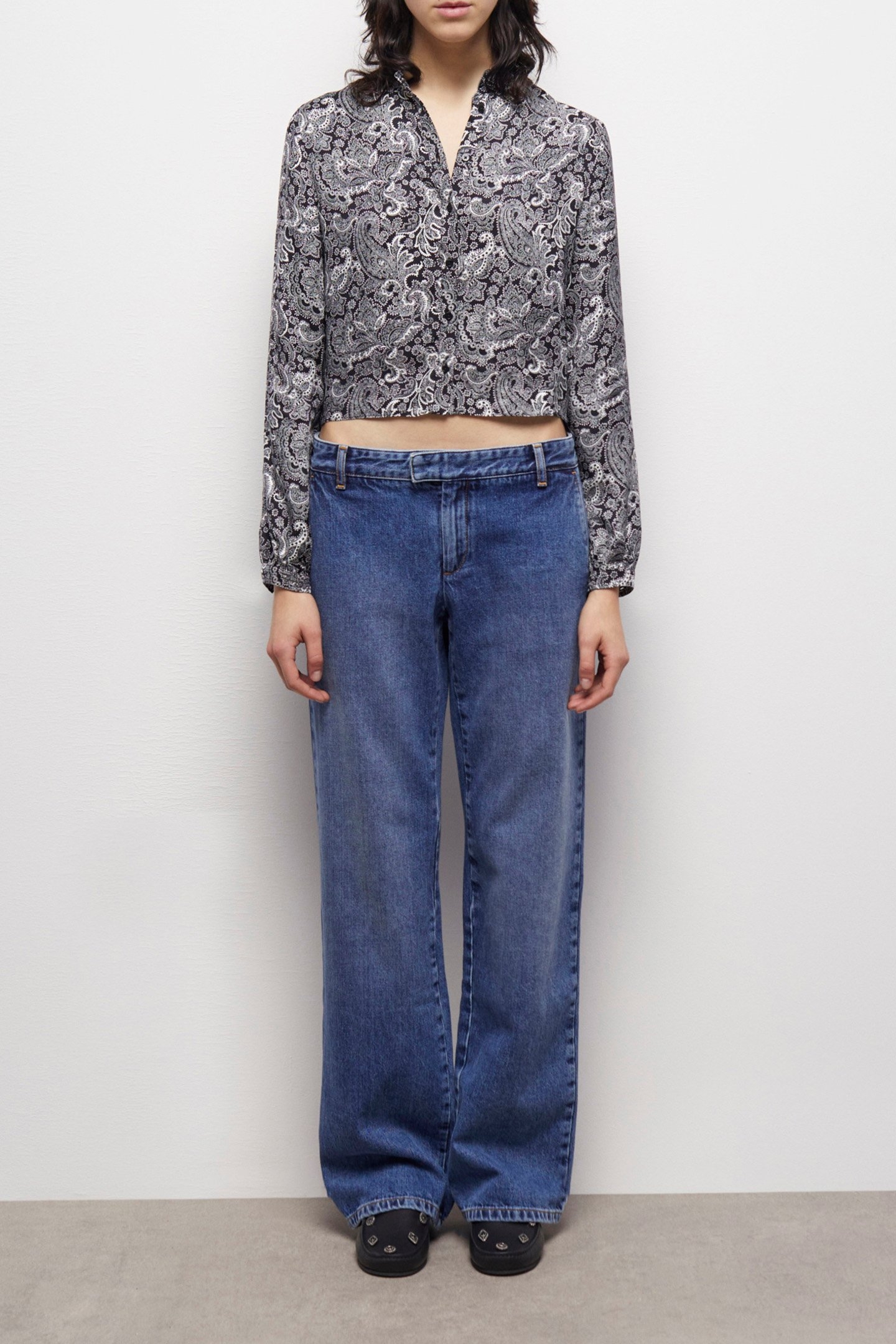 LONG SLEEVE SHIRT BLACK WHITE 2