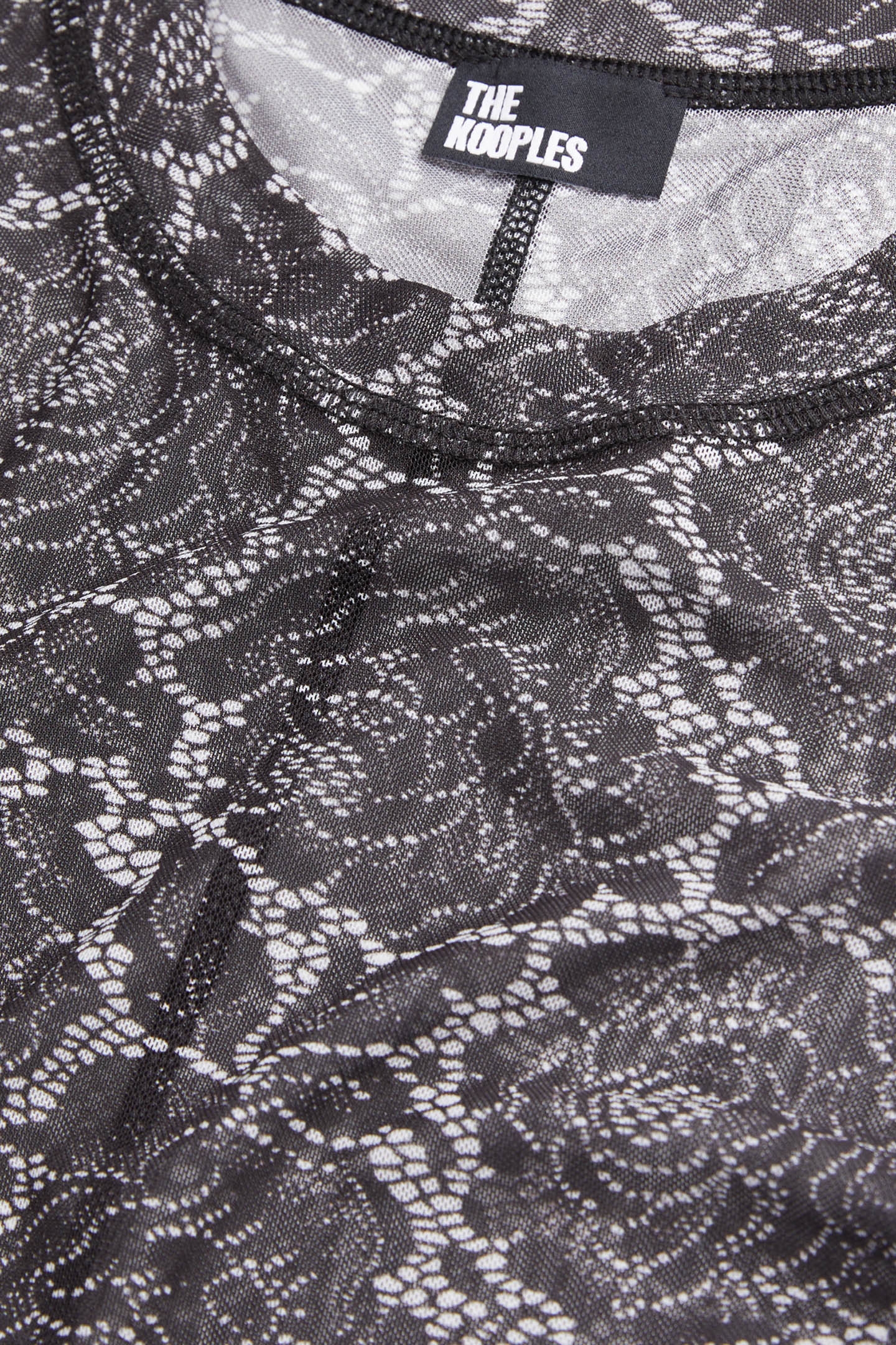 TOP EN MESH AVEC PRINT ALL OVER SNAKE BLACK 5