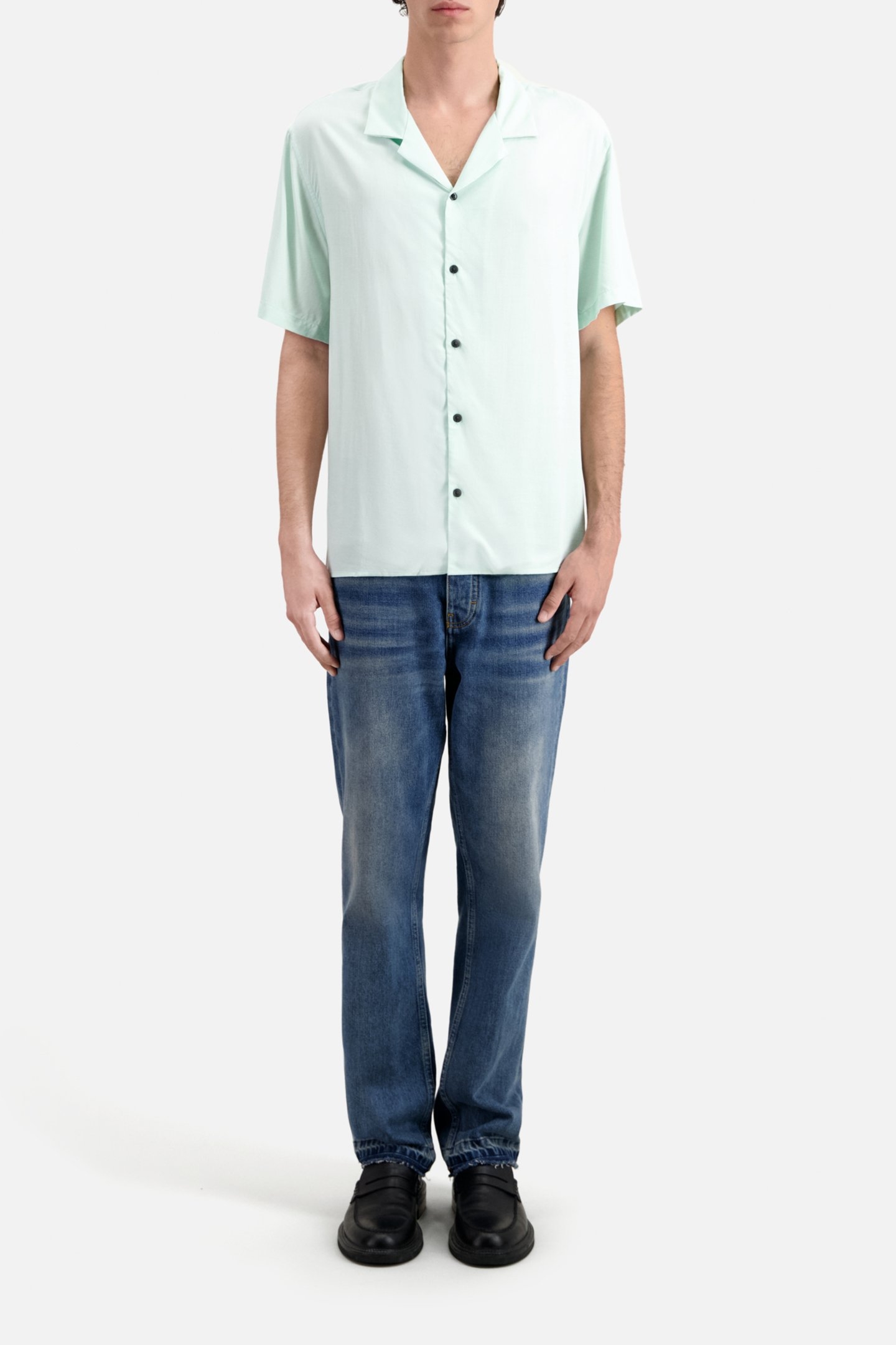 SHORT SLEEVE SHIRT WITH CLASSIC COLLAR OCEAN 2