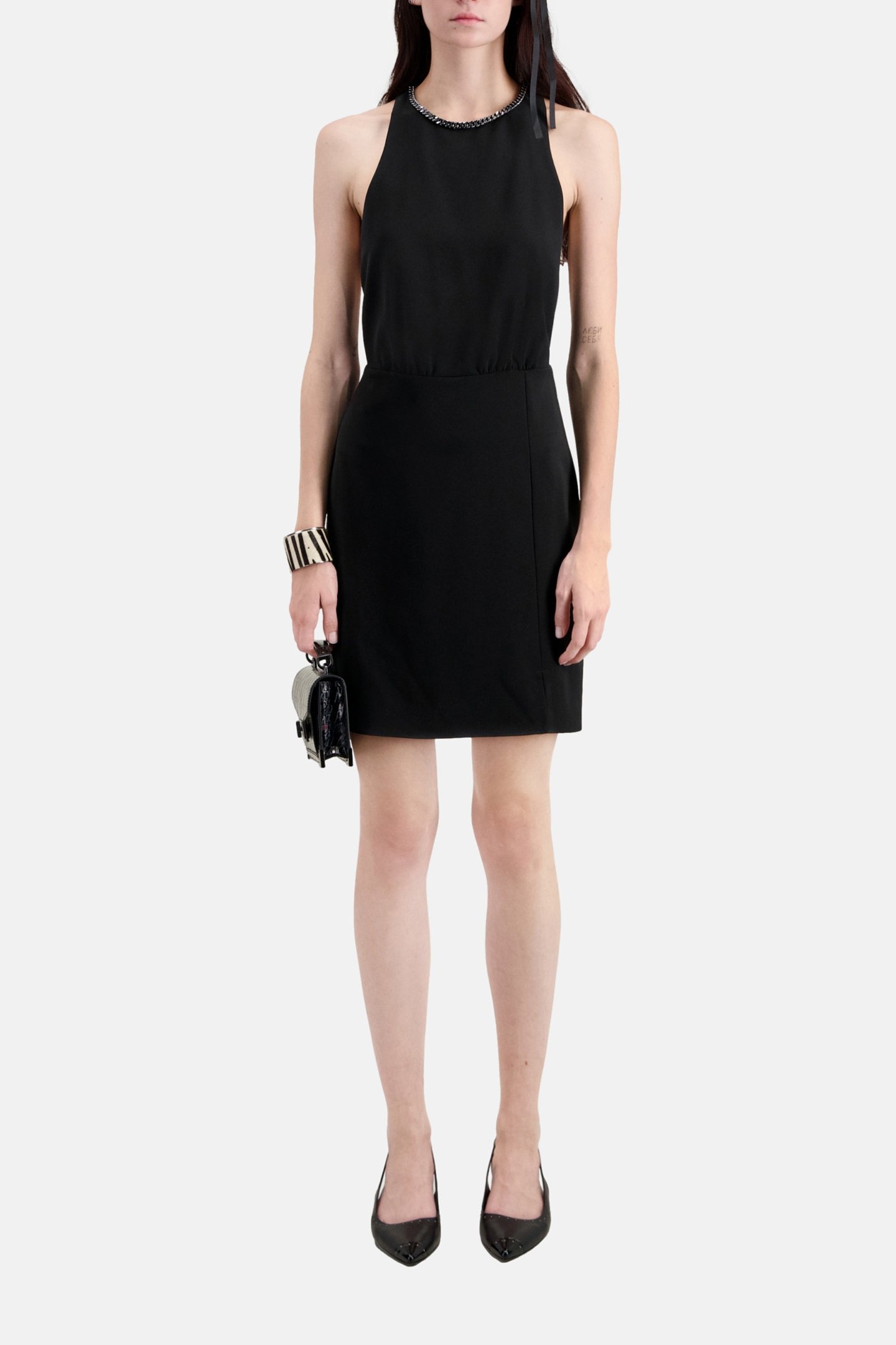 SHORT BACKLESS DRESS BLACK 5