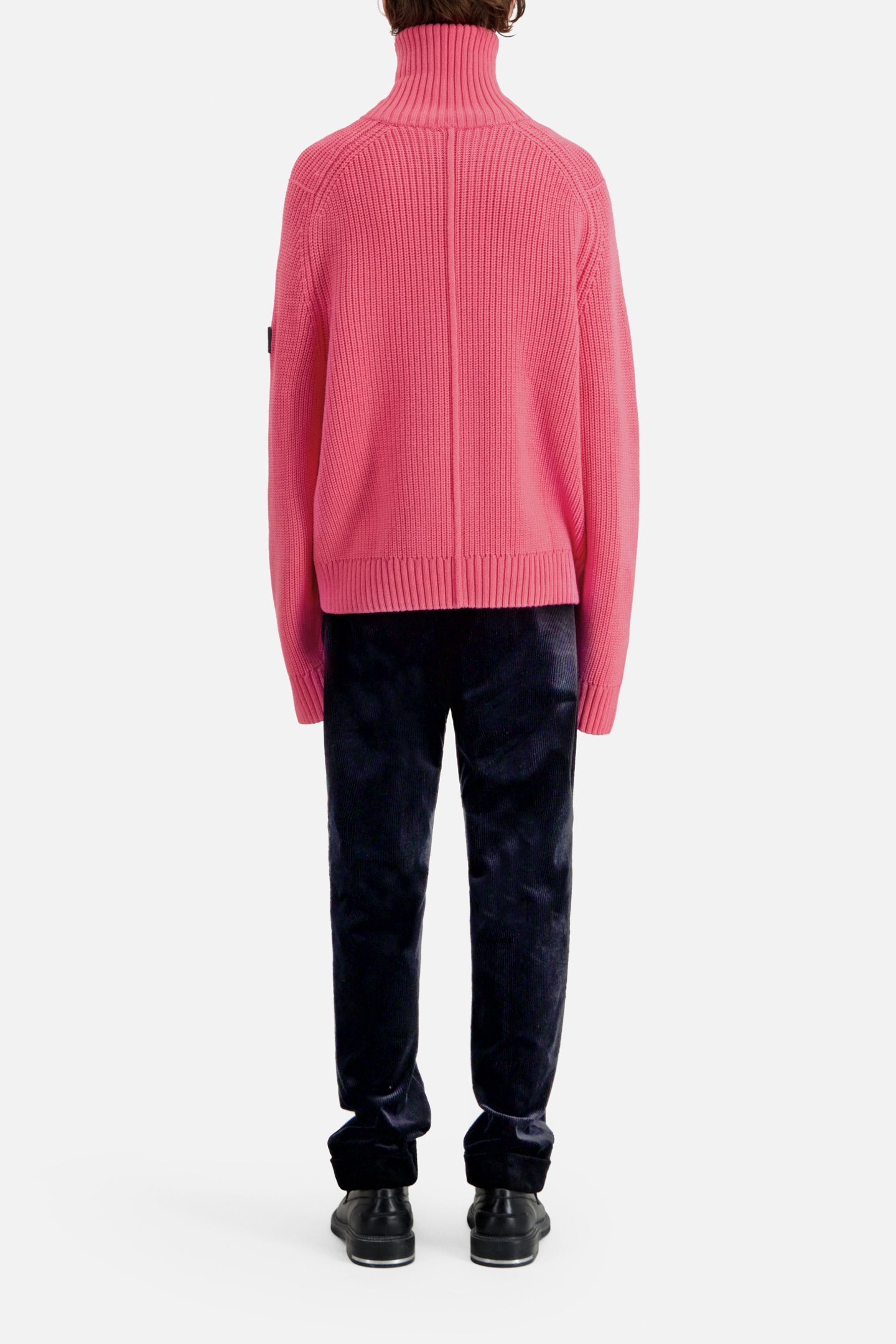 TRUCKER NECK SWEATER OLD PINK 3